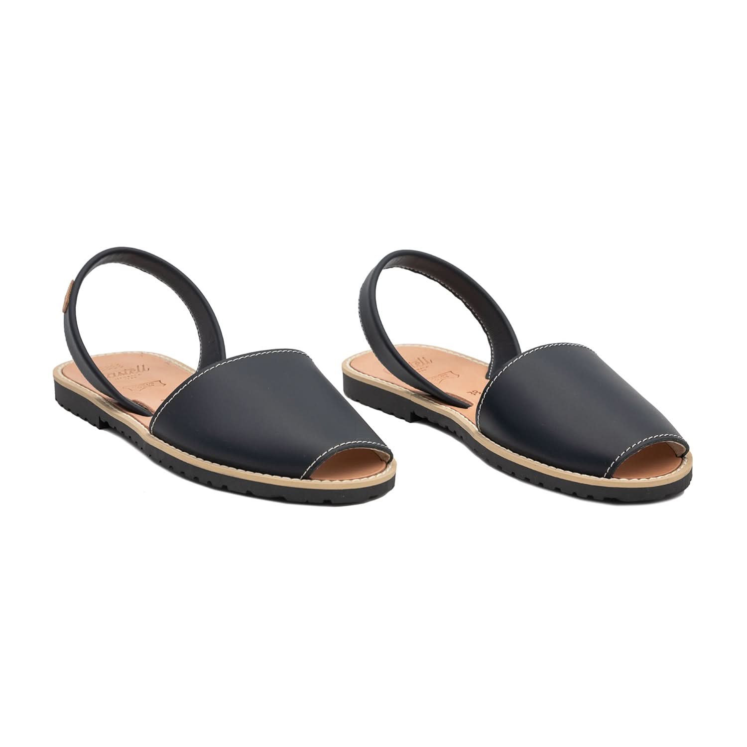 Women's Standard Basic Leather Menorcan Sandals with Open Toe - Madona 1056 Piel | Comfortable Summer Casual Shoes for Beach, Vacation & Everyday Wear