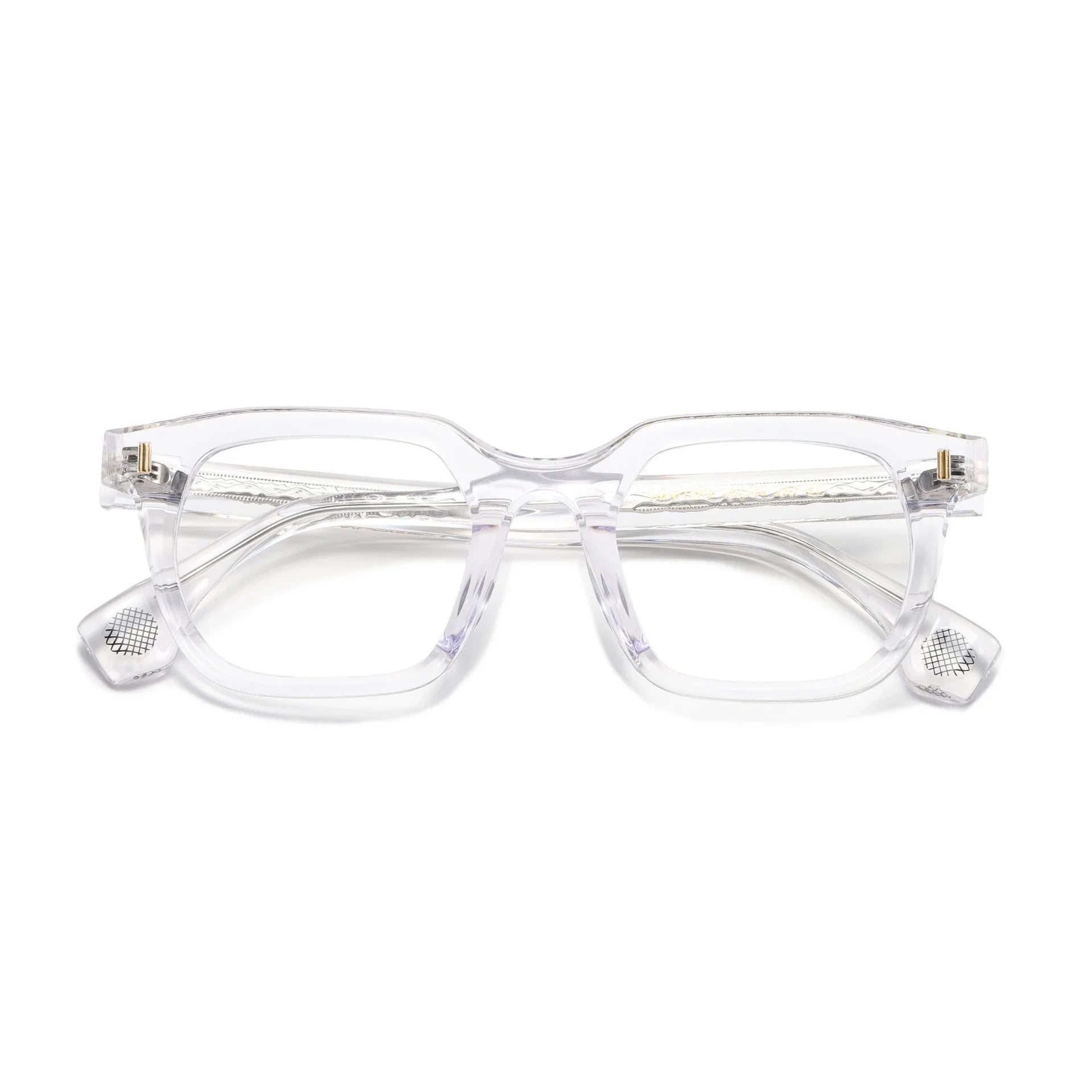 Aror Unisex Full Rim Square Brow Line Acetate Eyeglasses 94751 - Stylish & Durable Eyewear for Men & Women - Perfect for Work, Reading & Fashion Accessories