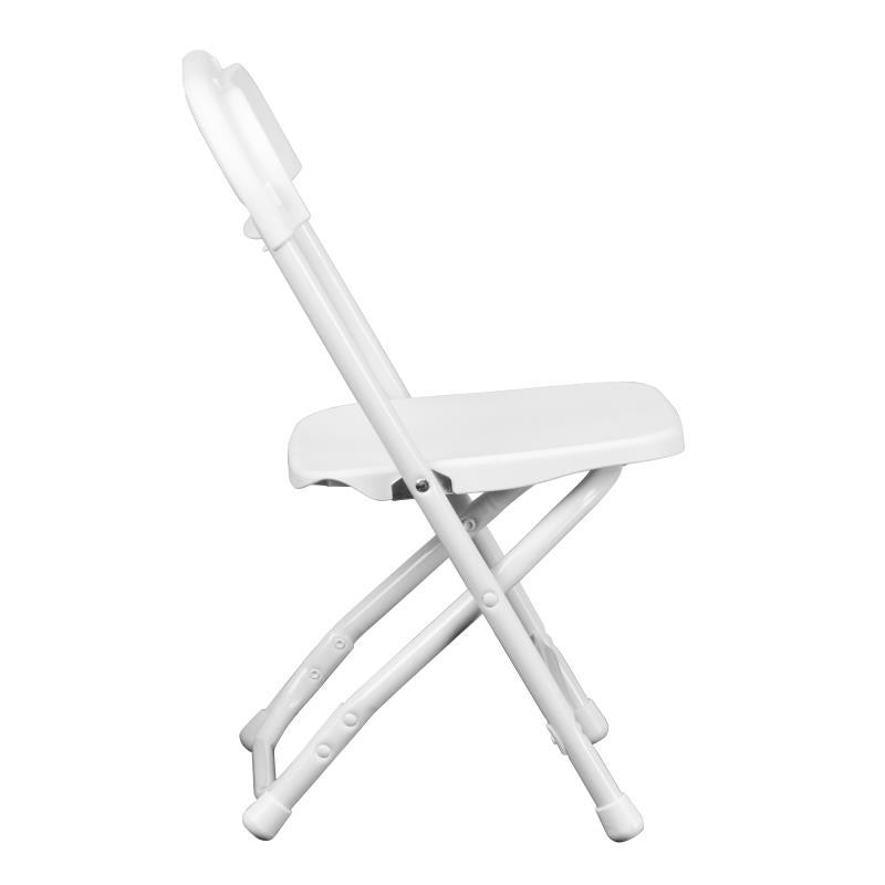 FLASH Kids Plastic Folding Chair - Lightweight & Portable Children's Chair for Indoor/Outdoor Use - Perfect for Camping, Picnics, and Backyard Parties