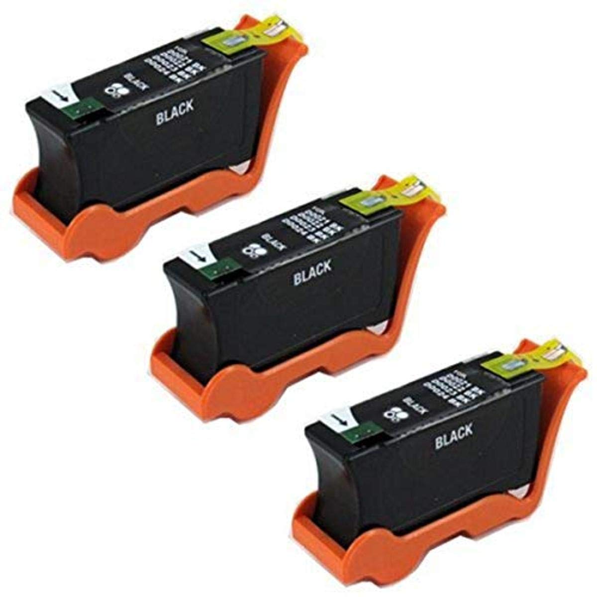 Amsahr U313R Compatible Replacement Dell Ink Cartridges - 3 Pack Black for Dell Printers & Fax Machines | High-Quality Ink for Home Office Printing, Faxing & Document Work