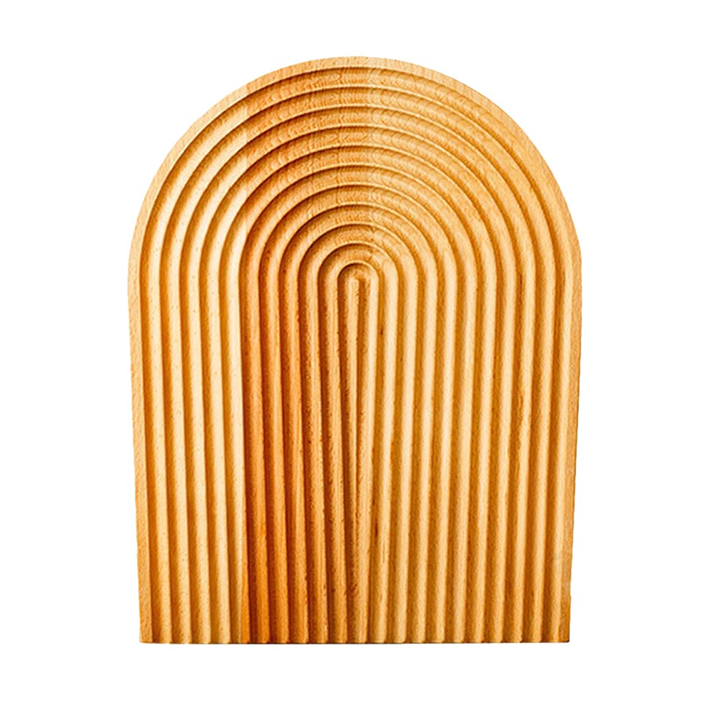 1Pc Wooden Bread Board - Natural Wood Serving Tray for Cheese, Fruits & Charcuterie - Perfect for Kitchen, Dining Table, Wall Decor & Food Photography Props - Ideal for Home Entertaining & Rustic Decor