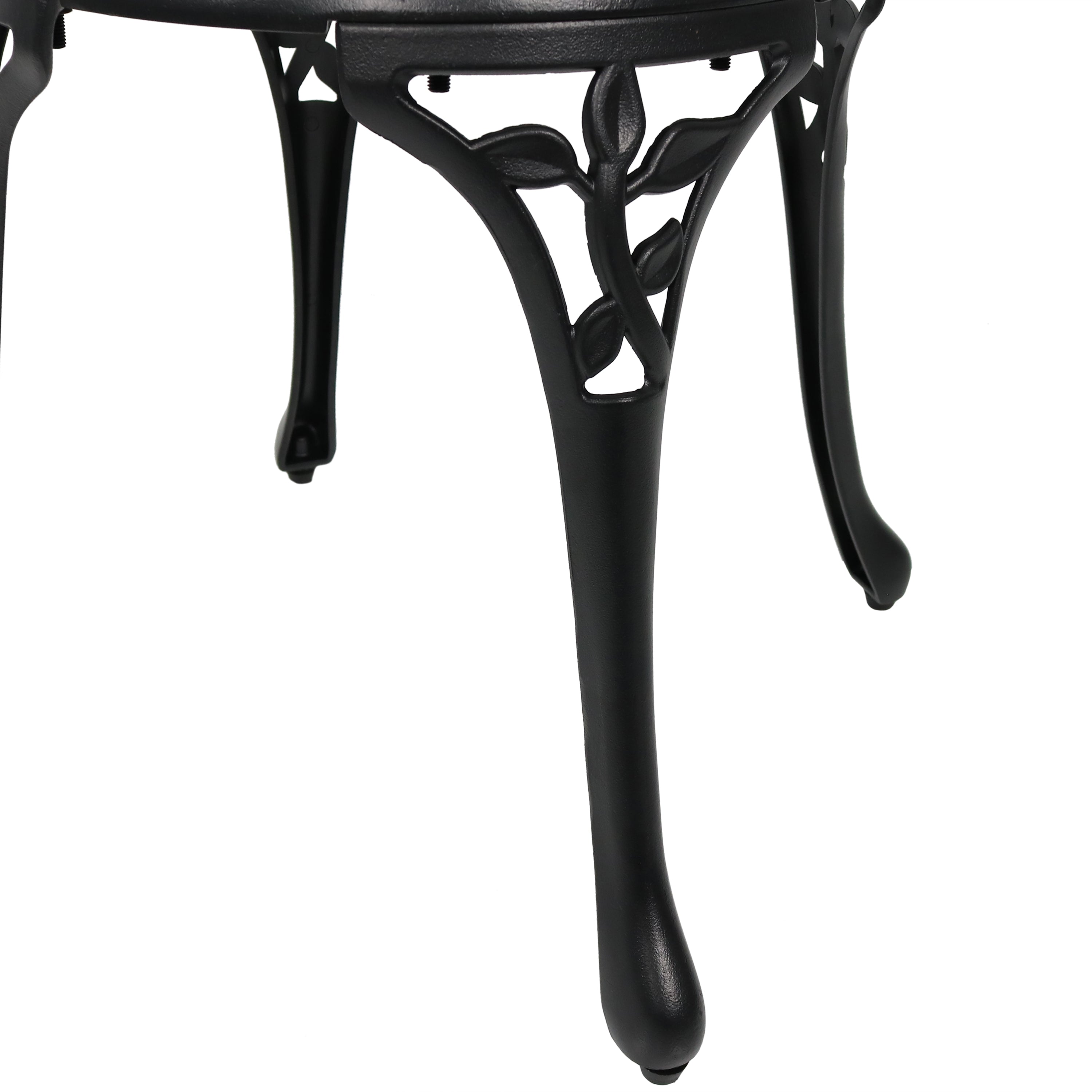 Sunnydaze 3-Piece Outdoor Cast Aluminum Patio Bistro Set - Durable Garden Furniture for Backyard, Balcony & Poolside Dining