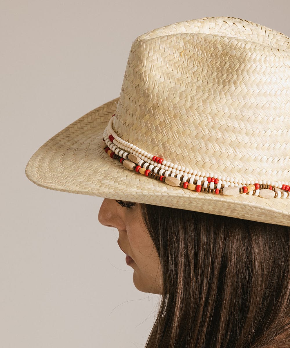 Beaded Hat Band for Women & Men - Adjustable Layered Western Cowboy Hat Accessory for Country Music Festivals & Outdoor Events