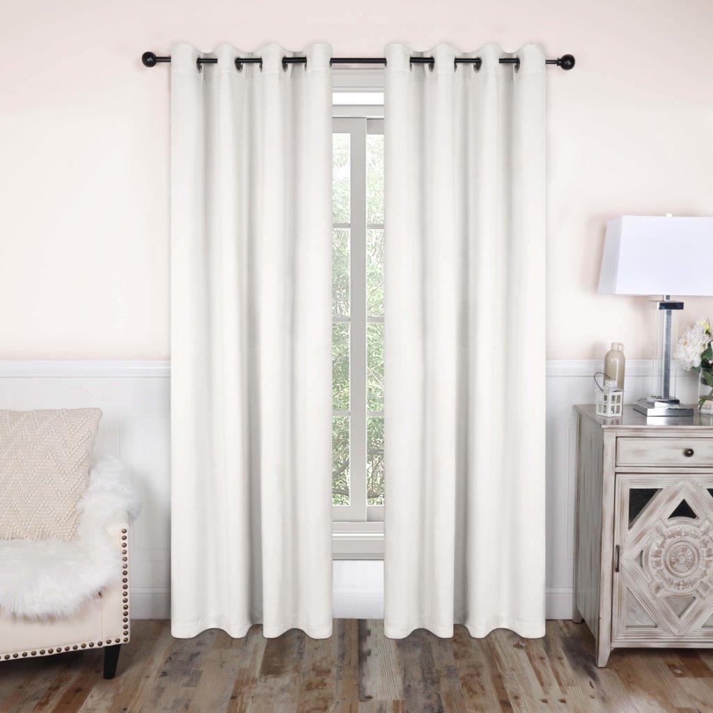 Blackout Curtains with Grommet Top - Solid Classic Modern Window Treatment for Bedroom & Living Room - Noise Reducing & Energy Saving