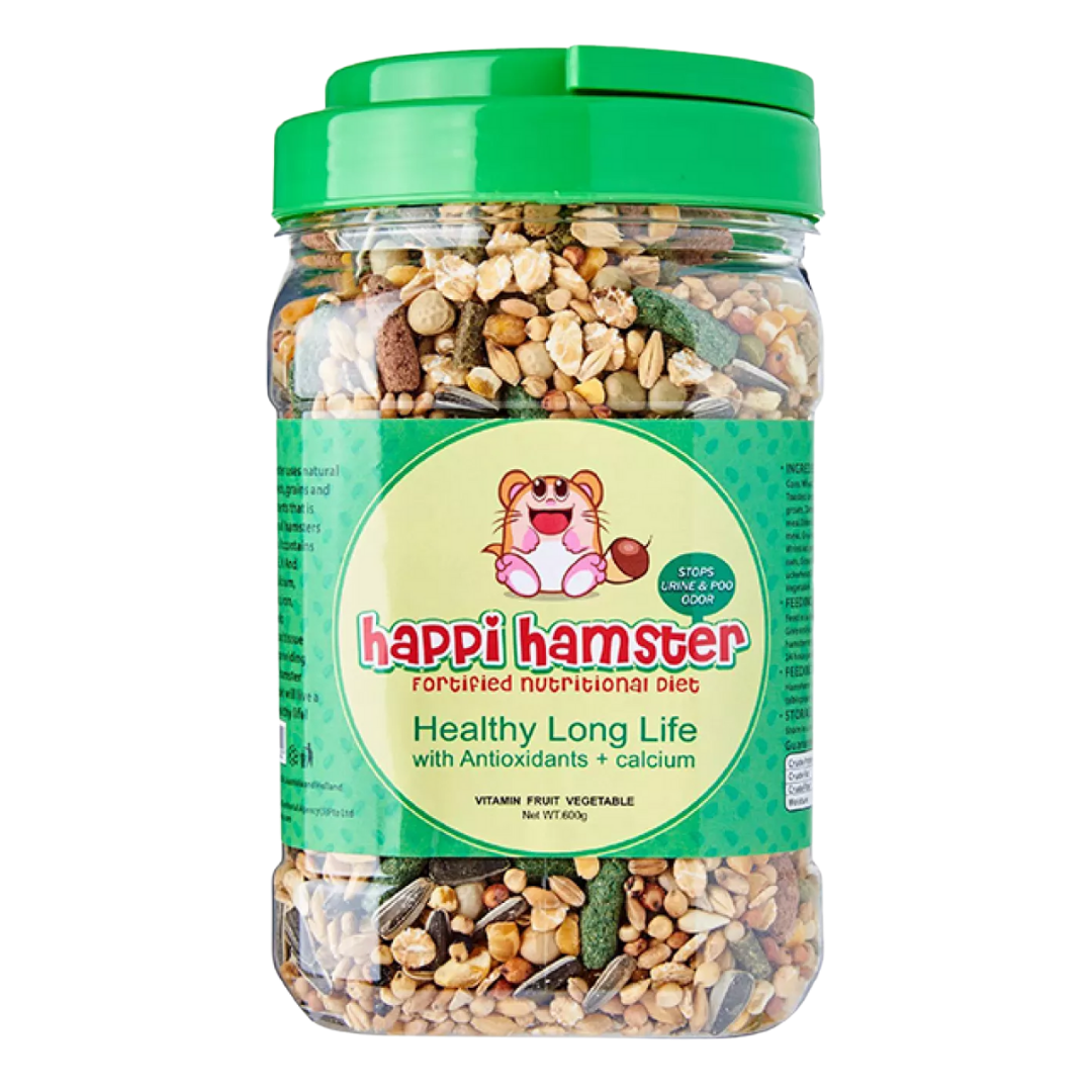 Healthy Hamster Food for Long Life - Nutritious & Balanced Diet for Small Pets - Perfect for Daily Feeding & Treats for Hamsters, Gerbils & Dwarf Rabbits