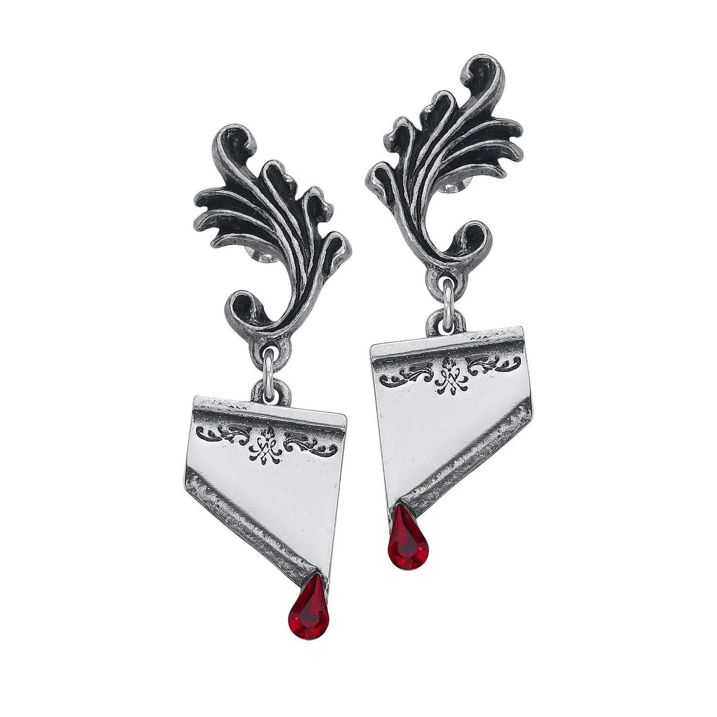 Alchemy Gothic Marie Antoinette Earrings - Gothic Jewelry from England - Perfect for Victorian Costumes, Steampunk Fashion & Historical Reenactments
