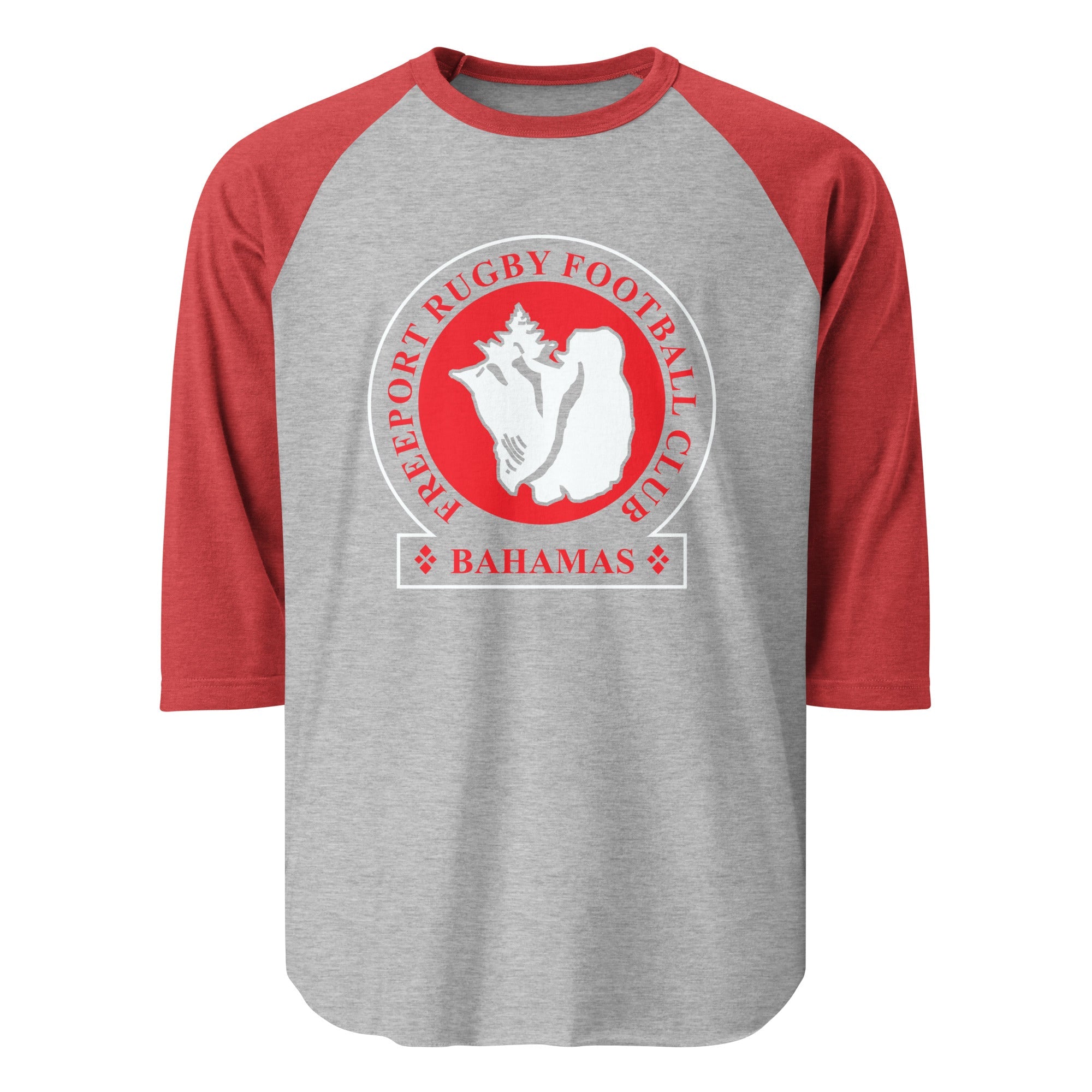 Freeport RFC Raglan 3/4 Sleeve Baseball Tee - Soft Cotton Blend T-Shirt for Men & Women - Perfect for Casual Wear, Sports & Everyday Comfort