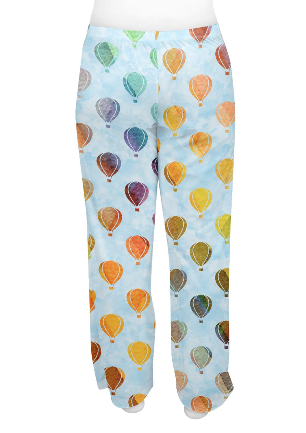 Women's Watercolor Hot Air Balloon Pajama Pants - Soft Cotton Sleepwear for Lounge & Bedtime