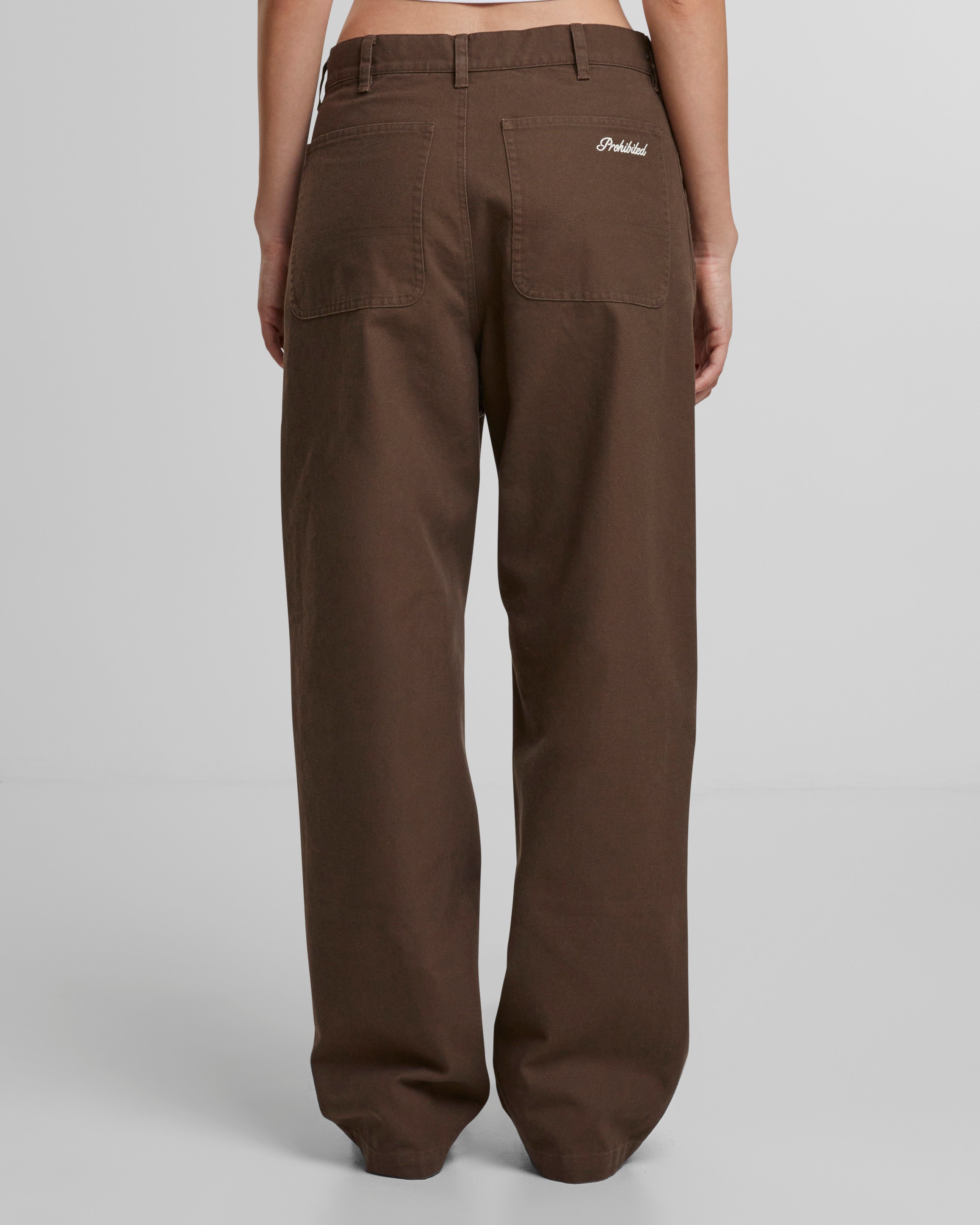 East Ham Carpenter Pants for Men - Durable Brown Work Pants with Multiple Pockets - Perfect for Construction, Woodworking & Outdoor Activities