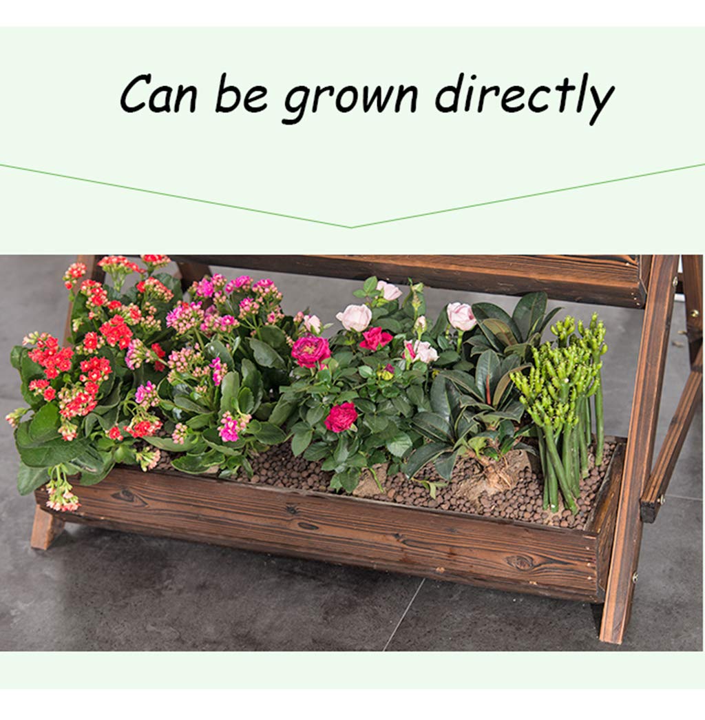 3-Tier Wooden Flower Stand Storage Shelf - Plant Pot Holder & Bonsai Display Rack for Succulents | Perfect Gardening Gift for Outdoor & Indoor Gardens, Balcony Decor, Patio Plant Organizer