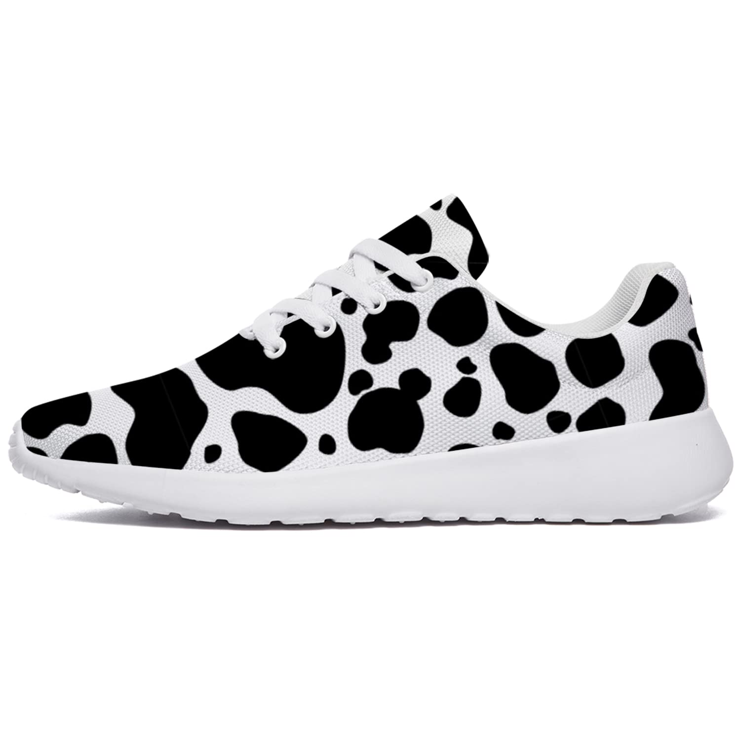 Uminder Cow Print Running Shoes for Women & Men - Lightweight Athletic Sneakers for Walking, Tennis, Jogging & Casual Wear | Perfect Gift for Boys & Girls | Ideal for Gym, Workouts & Everyday Fashion