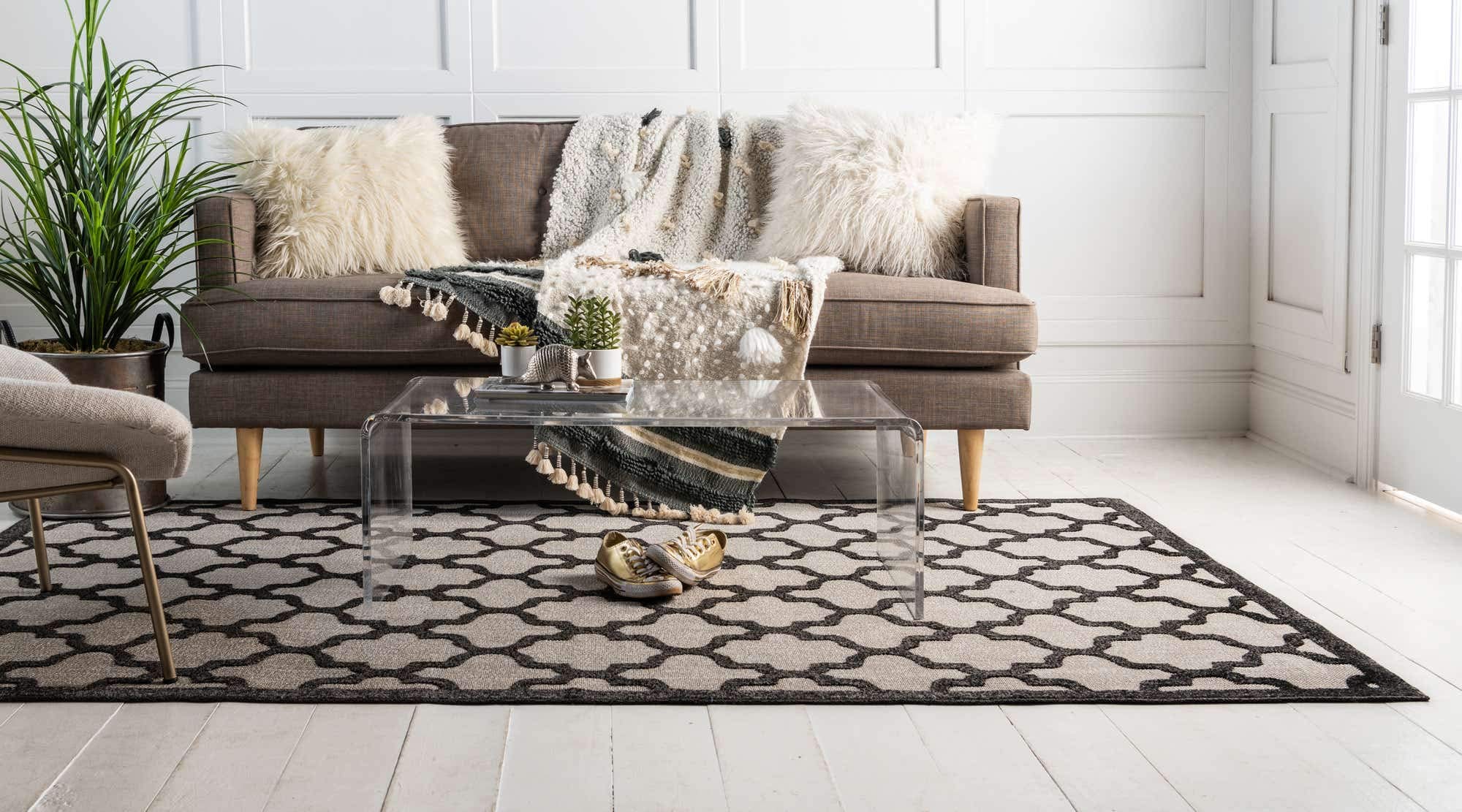 Unique Loom Outdoor Trellis Collection Area Rug - 6'1