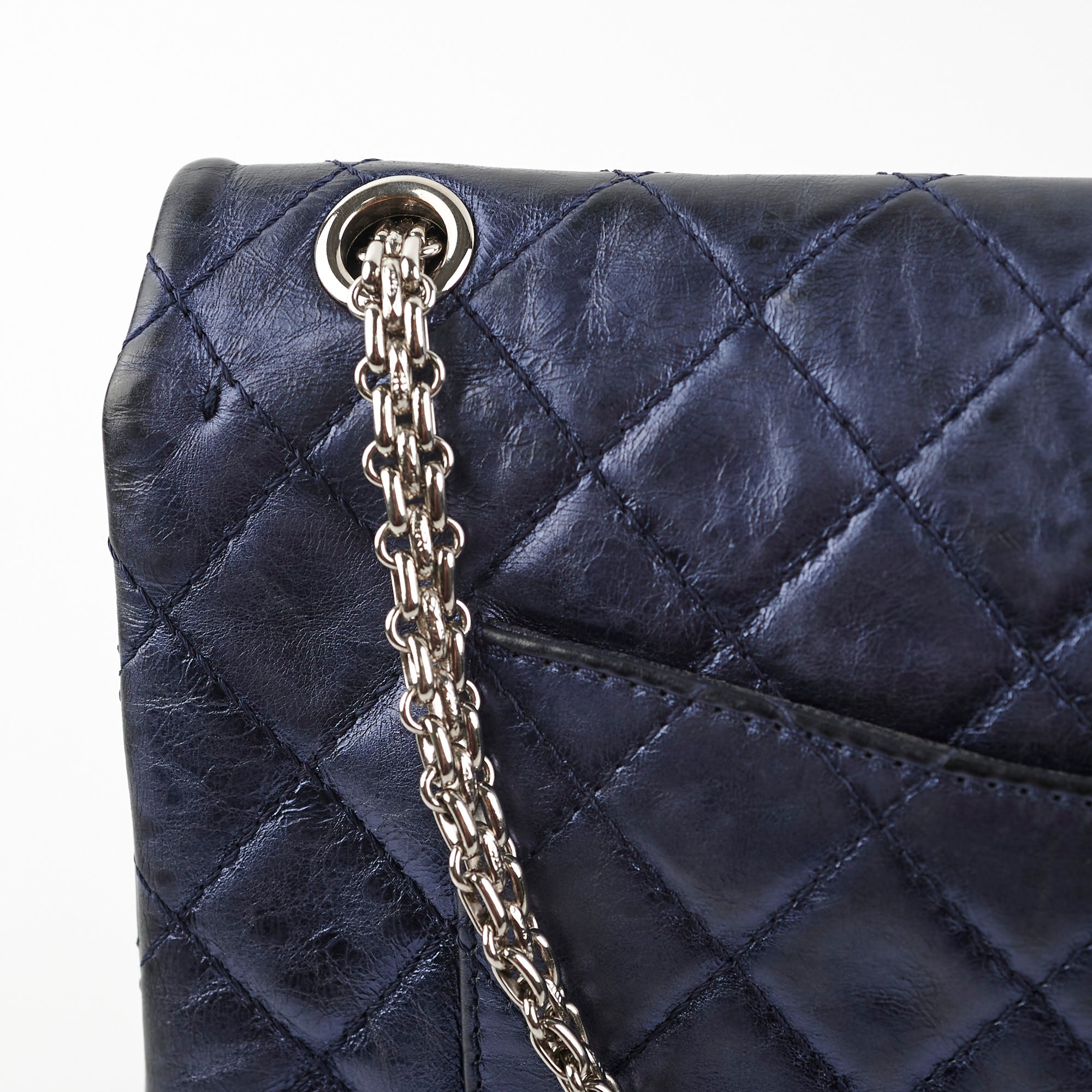 Chanel Reissue 226 Handbag in Metallic Blue - Classic Flap Bag Series 12 | Luxury Leather Shoulder Bag for Women | Perfect for Evening Events, Date Nights & Special Occasions