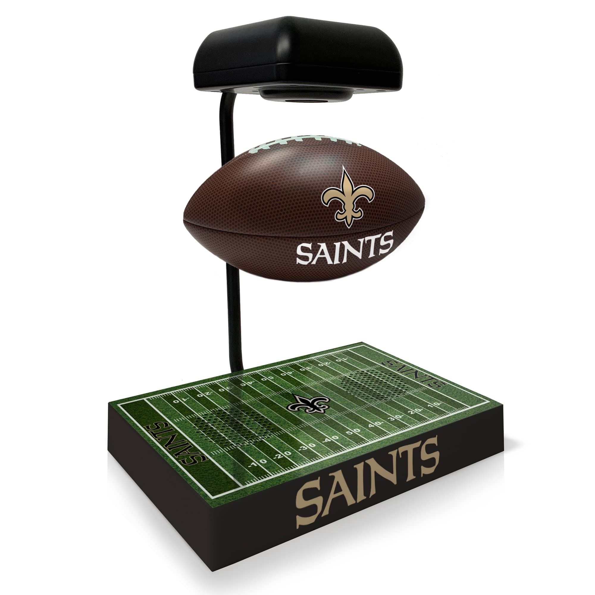 New Orleans Saints Bluetooth Speaker Football - Portable Wireless Speaker with LED Lights for Indoor/Outdoor Games, Parties, and Tailgating