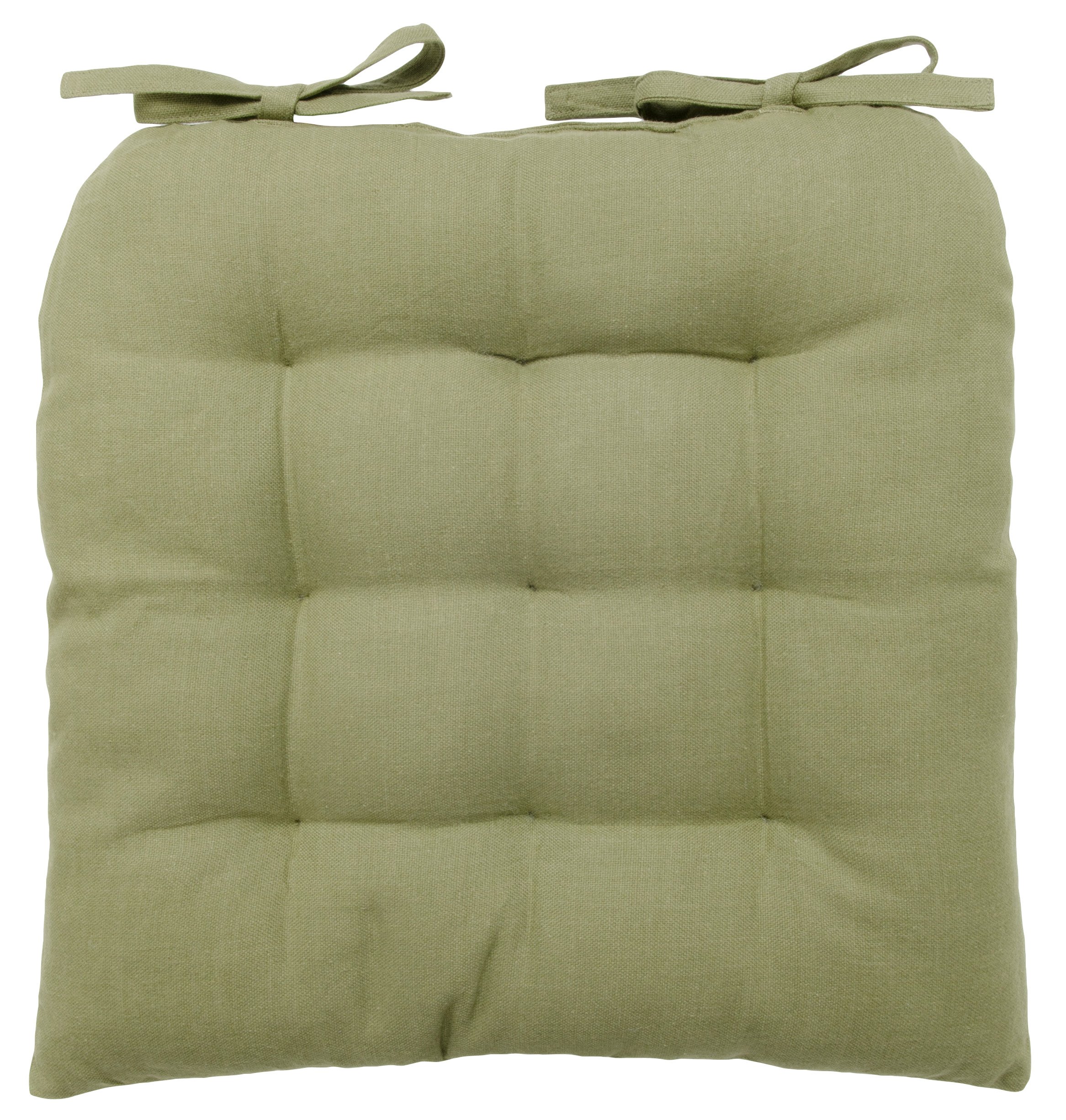 Now Designs Spectrum Chair Pad - Olive Green Cushion for Dining Chairs, Office Chairs & Kitchen Seating - Comfortable & Stylish Home Decor Accessory