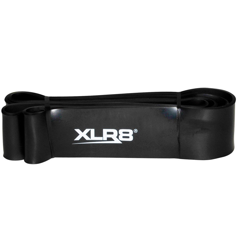XLR8 Strength Band Level 5 - Heavy Resistance Exercise Band (6.30cm Width, Black) for CrossFit, Powerlifting & Home Workouts