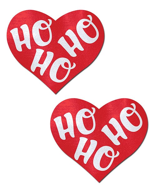 Pastease Red & White Ho Ho Hearts - Festive Christmas Cookie Decorations for Holiday Baking, Parties & Gifts