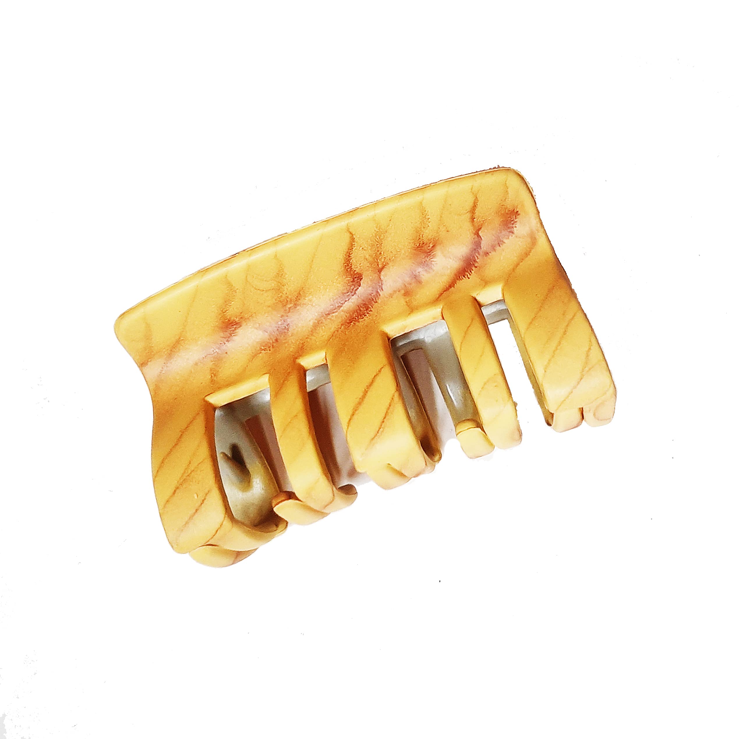 BIRDWARE Large Hair Clips for Women - Acrylic Butterfly Hair Clips with Stone Decoration (Pack of 3, Wooden Design) - Perfect for Girls' Hairstyles, Parties, and Everyday Use