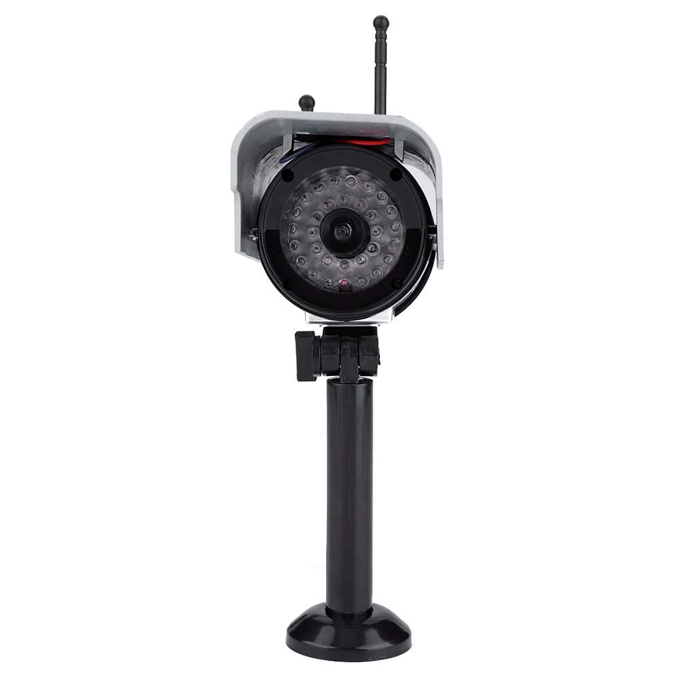 Solar Powered Fake Security Camera - Dummy Surveillance Camera with Adjustable Design for Indoor & Outdoor Use - Ideal for Home, Office, and Business Security Deterrent