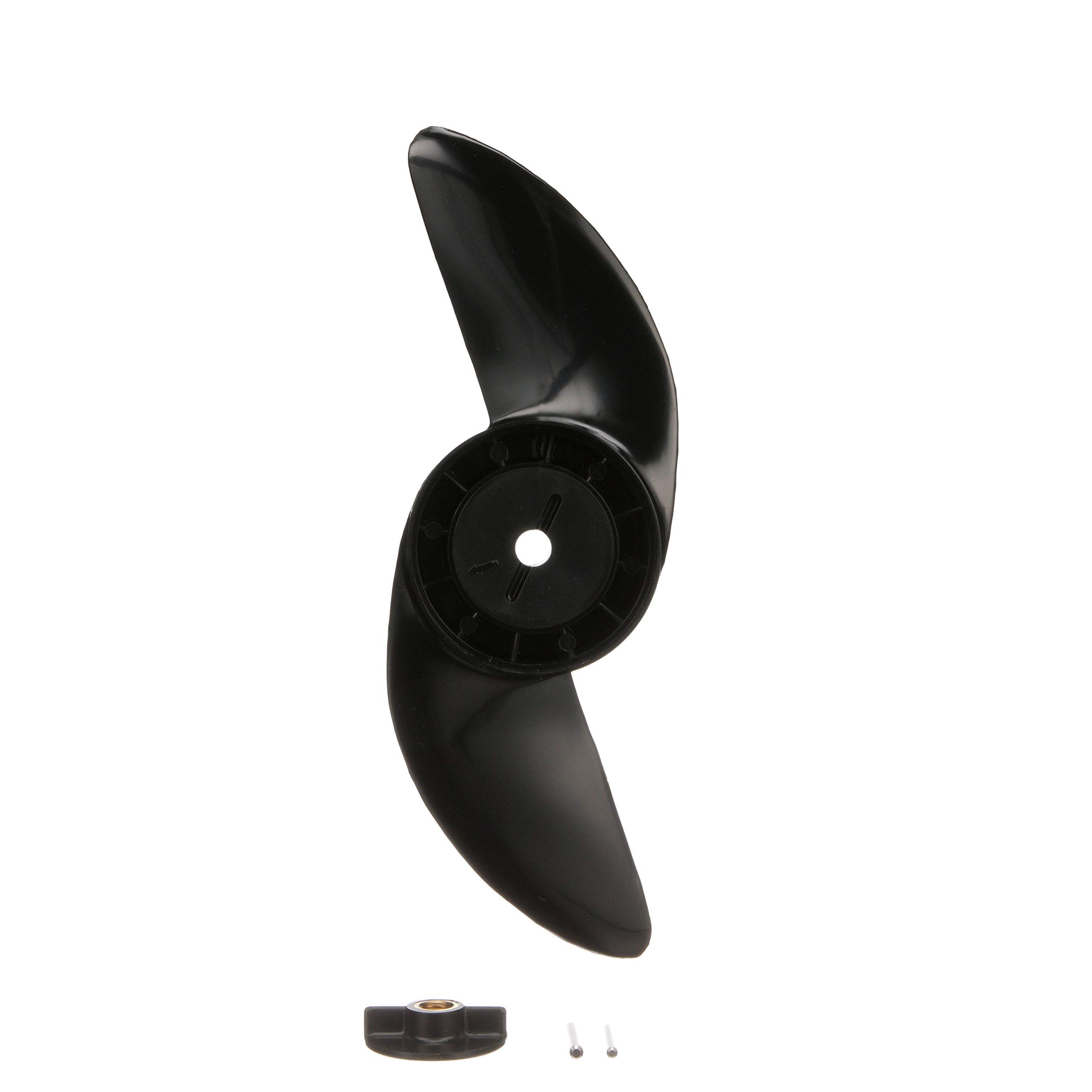 MotorGuide Attwood Corporation MGA0476B Power Prop 2-Blade 3' Black Aluminum Boat Propeller - Perfect for Fishing, Boating & Marine Activities