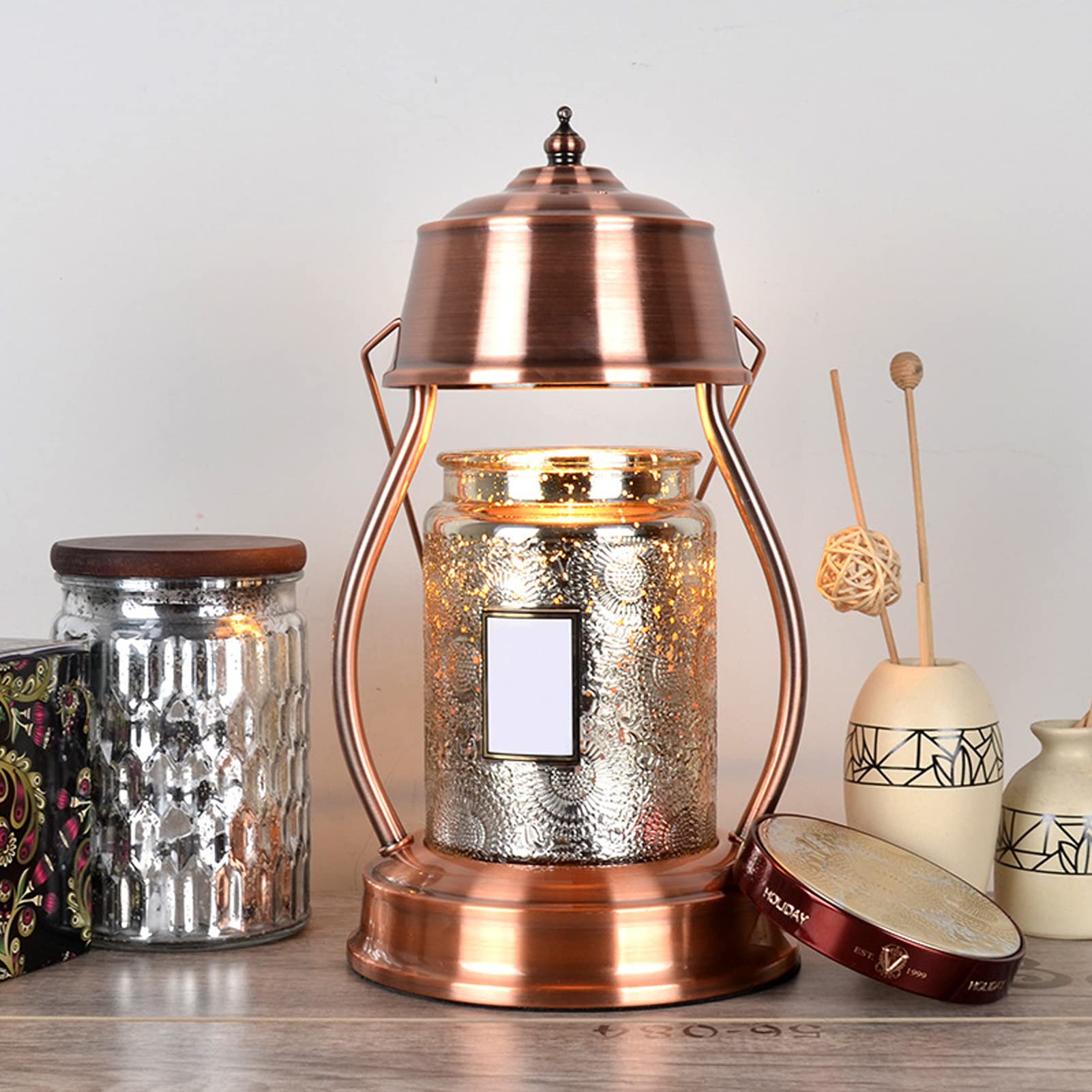 European Design Round Base Candle Melting Lamp - Safe & Reliable Candle Warmer for Home, Office, Living Room - Perfect for Aromatherapy, Relaxation & Decoration