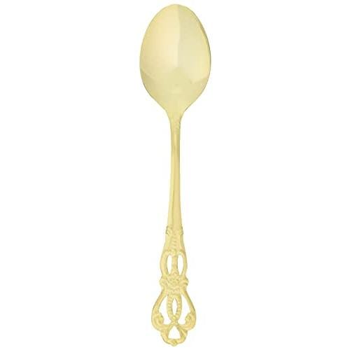 Luxury Gold Dessert Spoon - Elegant 24K Gold Plated Tea Spoon for Desserts, Ice Cream, and Coffee - Perfect for Parties, Weddings, and Fine Dining