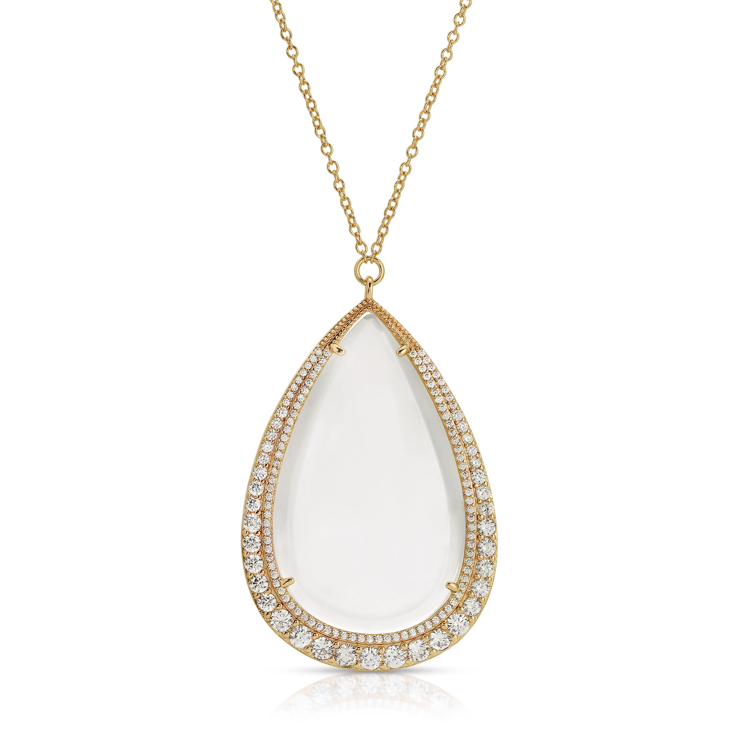 Aria Gold Magnifier Necklace - Hands-Free Reading Aid & Fashionable Jewelry for Seniors - Perfect for Reading Books, Crafts, and Close Work