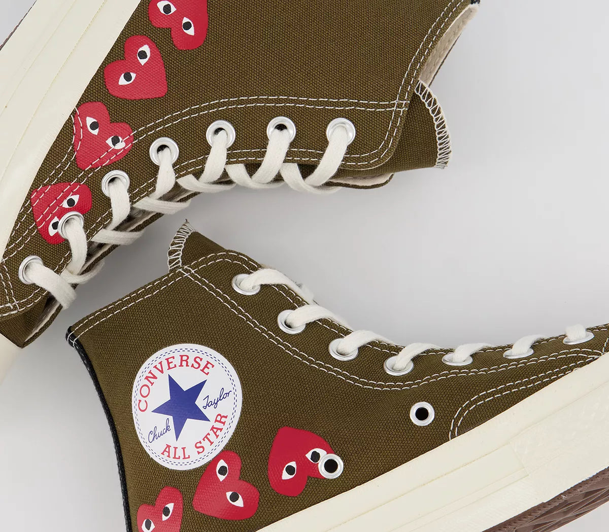 Comme Des Garcons x Converse Chuck Taylor All Star Sneakers - High Top Fashion Shoes for Men & Women - Perfect for Streetwear & Casual Outfits