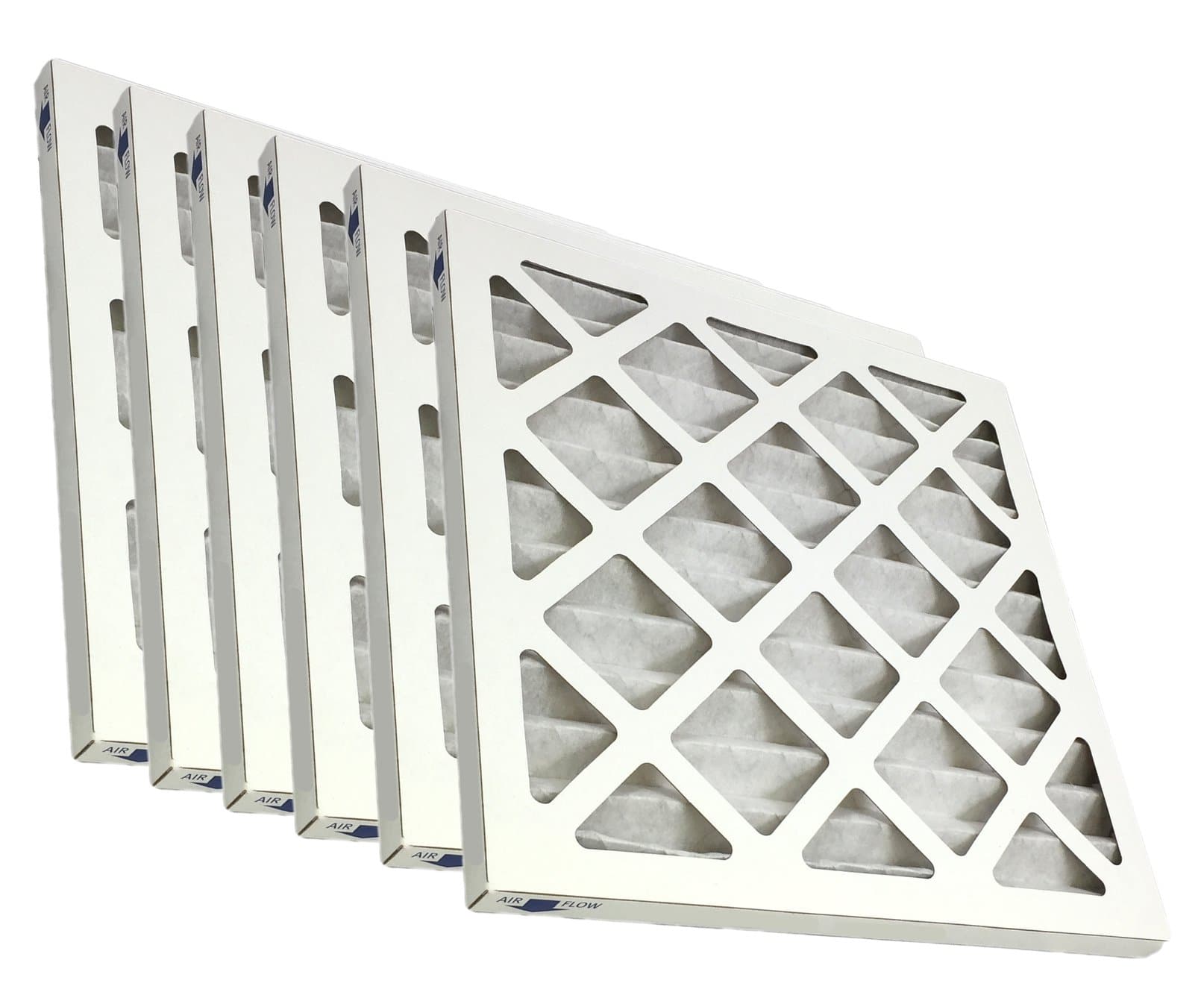 18x18x1 MERV 11 Pleated AC Furnace Air Filters - Case of 6 Pack | High Efficiency HVAC Filters for Home, Office & Commercial Use | Traps Dust, Pollen & Allergens