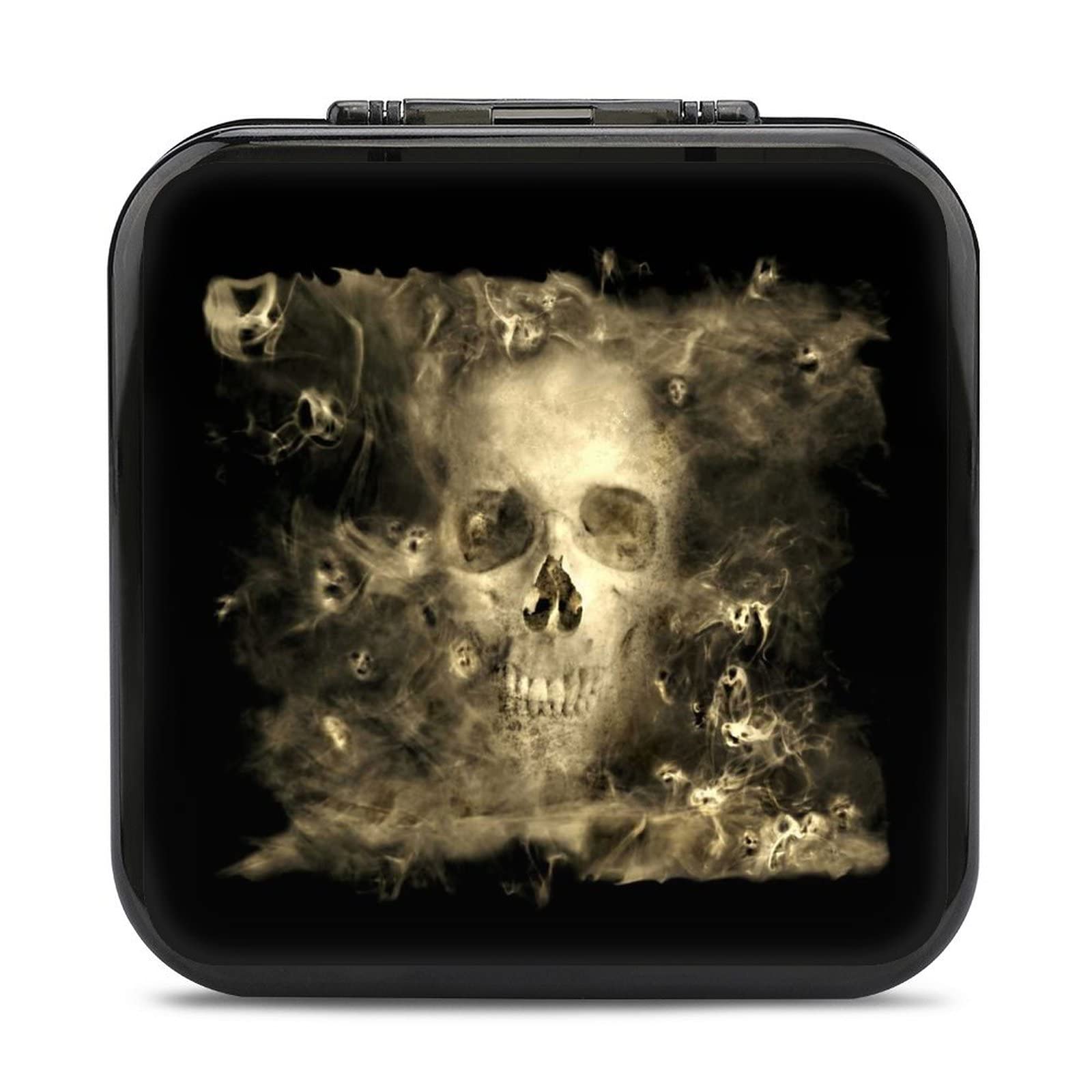 Skull with Smoke Demons Nintendo Switch Game Card Case - 24 Slot Carrying Storage Box for Switch Games | Perfect for Travel, Gaming Parties & Collectors