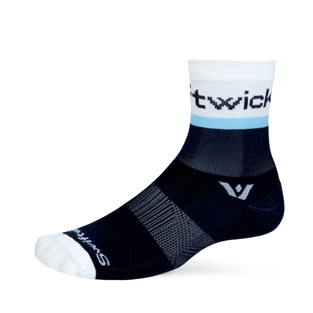 Swiftwick Aspire Mid Crew Socks - Performance Running & Hiking Socks for Men & Women - Moisture-Wicking, Cushioned, Arch Support - Ideal for Trail Running, Gym Workouts & Outdoor Adventures