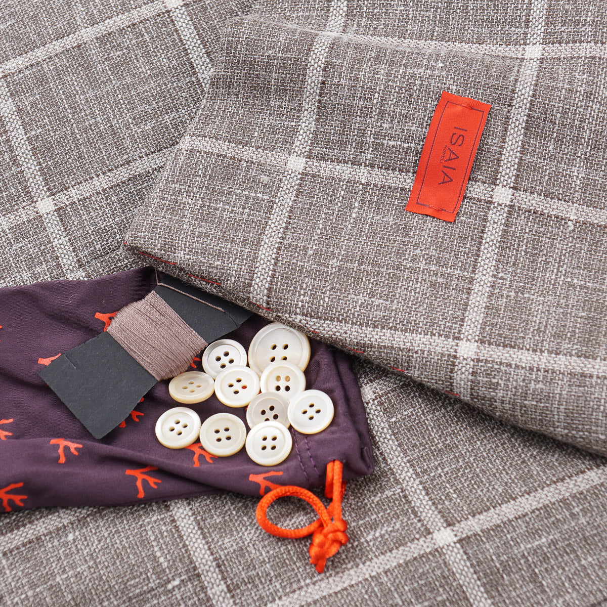 Isaia Slim Fit Wool Linen Silk Blazer for Men - Premium Italian Sport Coat for Business, Weddings & Formal Occasions