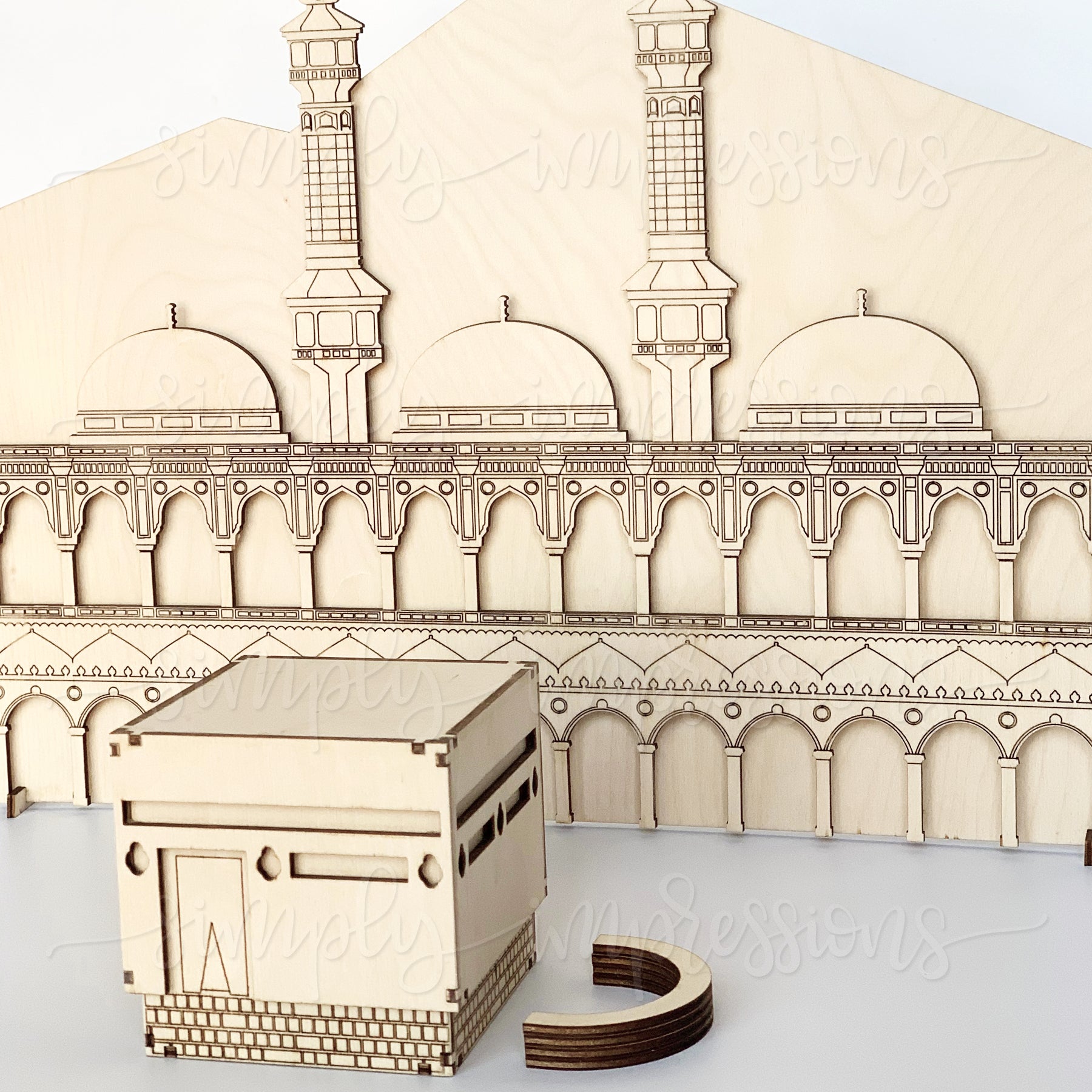 Masjid Al Haram Kaaba Replica - Islamic Home Decor, Prayer Room Centerpiece, Hajj & Umrah Souvenir Gift for Muslims