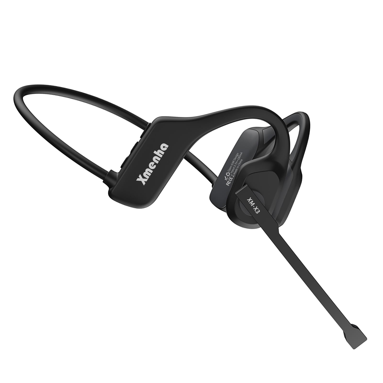 **Wireless Bluetooth Headset with Noise Cancelling Microphone – Open Ear Air Conduction Headphones for Work, PC, Laptop, Truck Drivers & Sports – Perfect for Calls, Gaming & Outdoor Activities**
