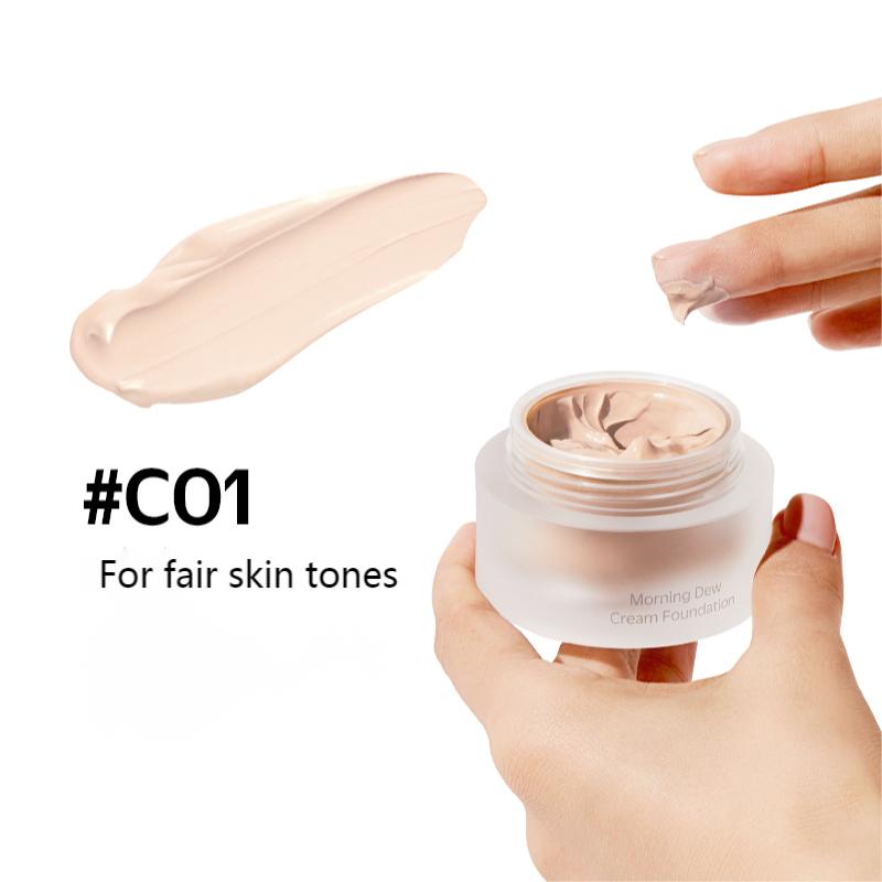 DEWY LAB Morning Dew Cream Foundation - Hydrating & Lightweight Makeup for Flawless Coverage | Perfect for Daily Wear & Special Occasions