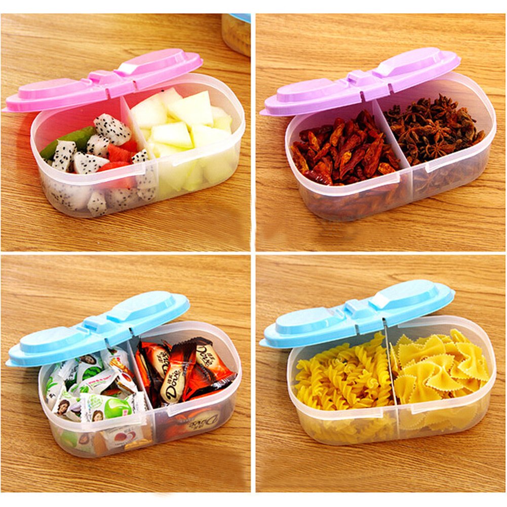 Plastic Food Storage Container for Cereal, Beans, Snacks & Sauces - Airtight Kitchen Organizer with Lid (Pink) - Perfect for Pantry, Picnics & Meal Prep