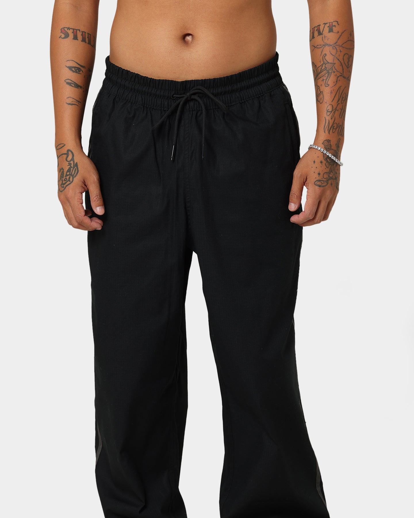 Adidas Originals Relaxed Fit Work Pants for Men - Comfortable Black Casual Office Pants for Business & Everyday Wear