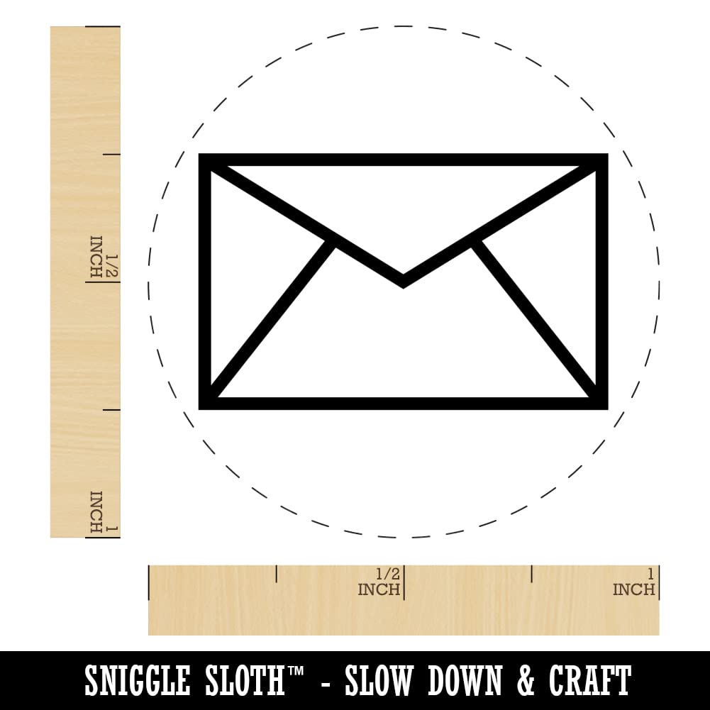 Self-Inking Rubber Stamp for Envelopes, Mail, Crafting & Planners - 1 Inch Medium Size with Black Ink - Perfect for DIY Projects, Office Use & Stationery Enthusiasts