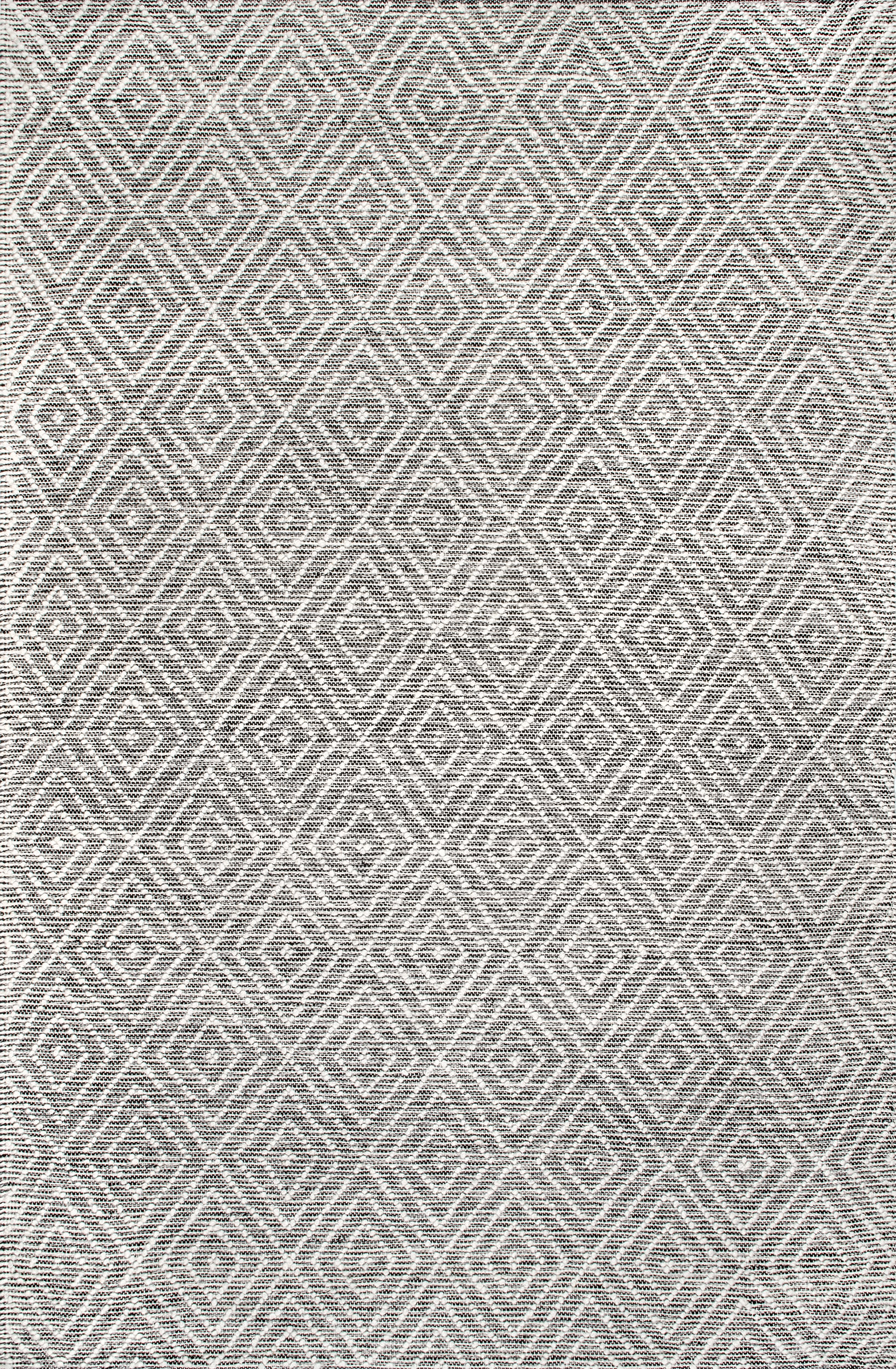 Luxury Diamond Pattern Area Rug - Soft Grey Modern Floor Carpet for Living Room, Bedroom, and Office Decor