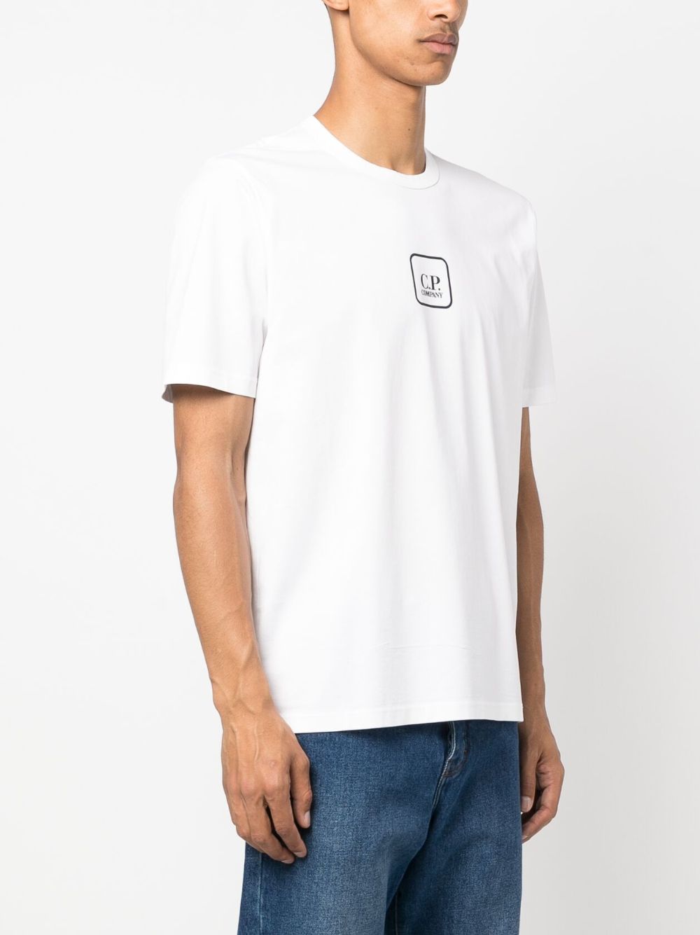 CP Company Metropolis T-Shirts & Polos for Men - Premium White Cotton Casual Shirts - Perfect for Streetwear, Work & Everyday Outfits