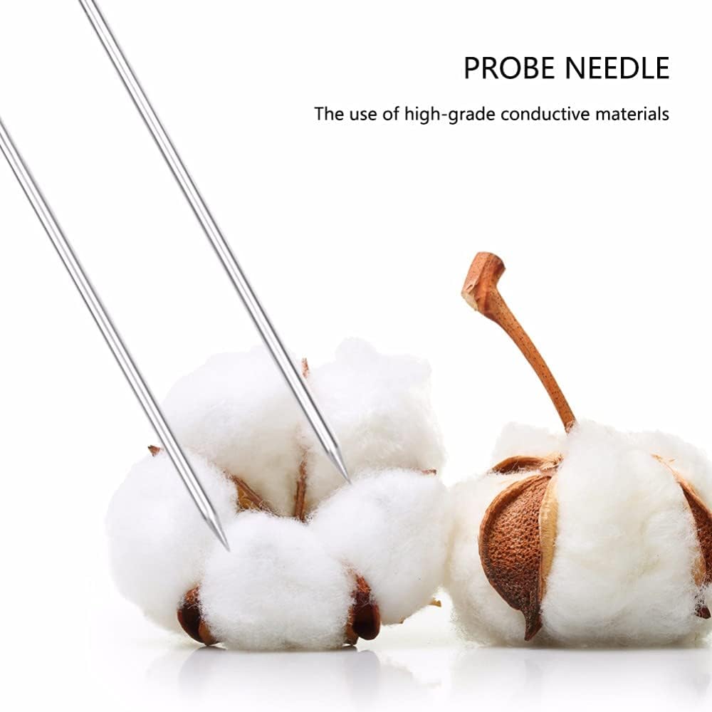 Digital Cotton Moisture Meter with LCD Display - 5% to 40% Measuring Range for Textile, Fabric & Cotton Testing - Perfect for Farmers, Textile Manufacturers & Quality Control