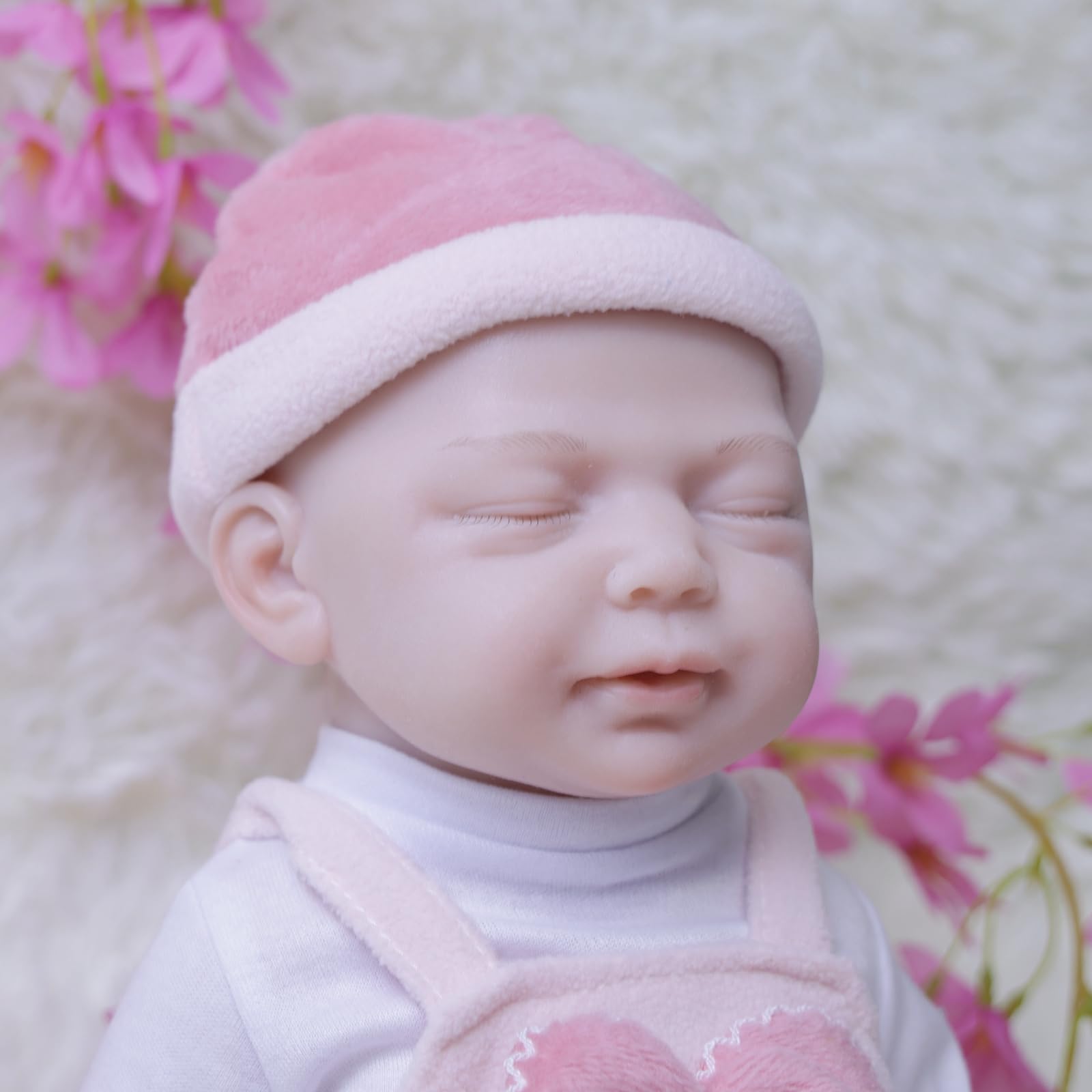 AISITE 18 Inch Realistic Reborn Baby Doll - Full Silicone Sleeping Girl Doll with Closed Eyes, Perfect Christmas & Birthday Gift for Kids Age 3+ | Great for Role Play, Collecting, and Emotional Comfort