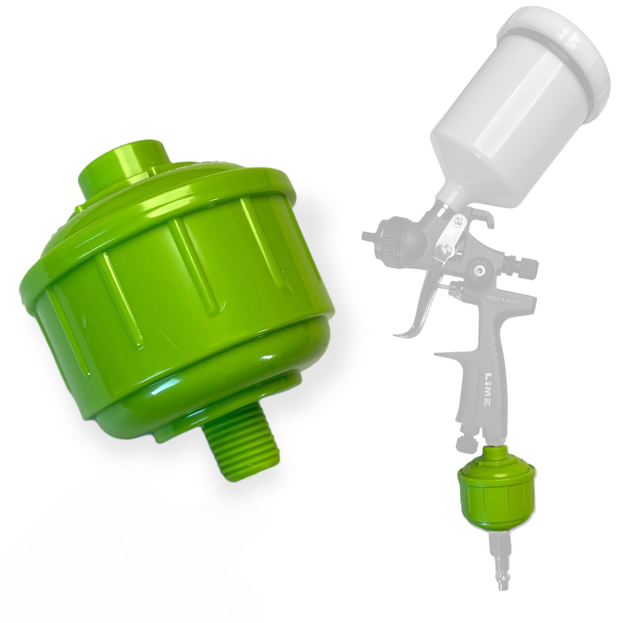 LiME LiNE Mini Inline Filter Balls for Air & Water - Disposable Moisture Separator for Paint Spray Guns & Air Tools (1 Pack) - Perfect for Automotive Painting, DIY Projects & Professional Use