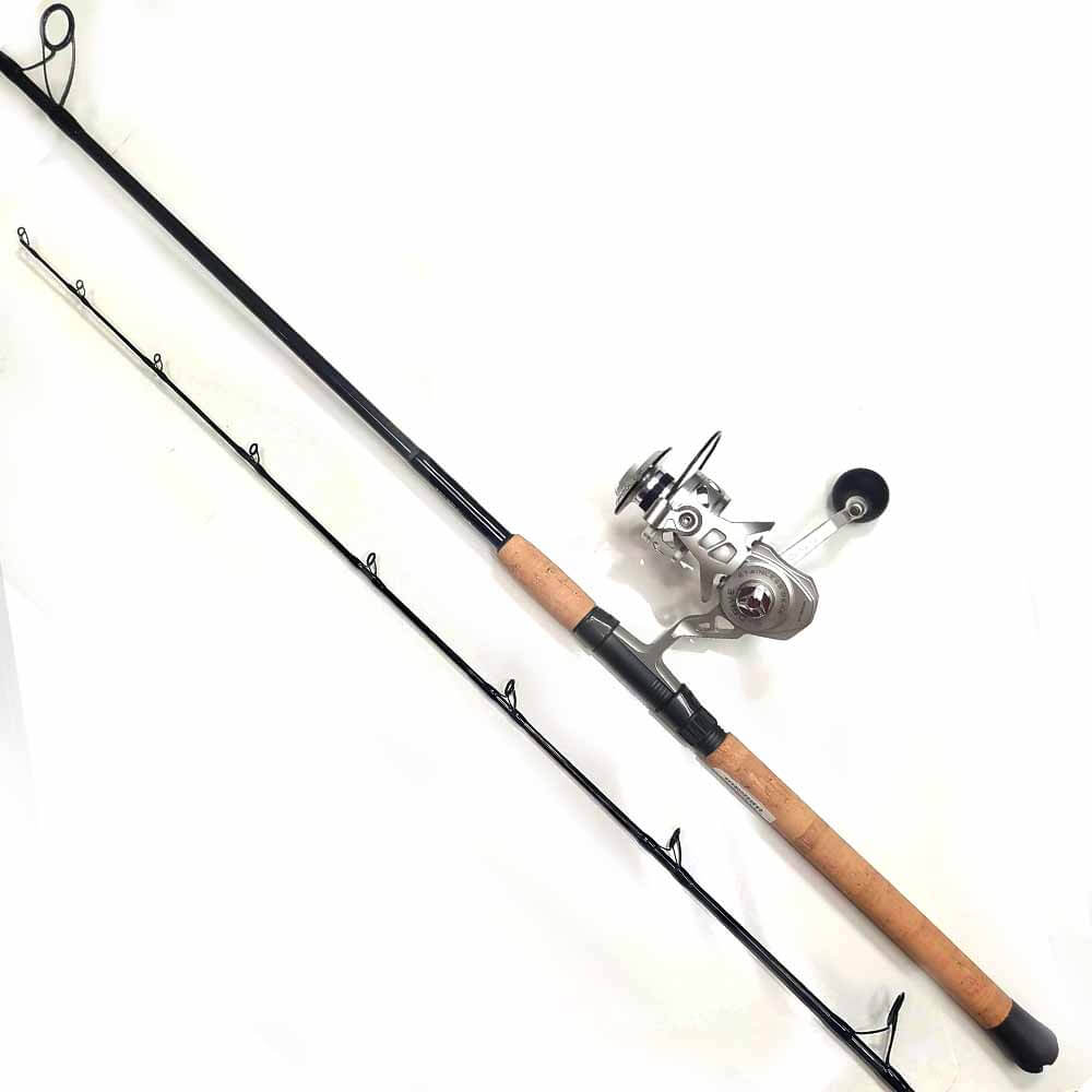 Tsunami SaltX II 6000 Spinning Reel & Capt. Harry's CHSC720 Fishing Rod Combo - Saltwater Surf Fishing Setup for Beach & Offshore Angling