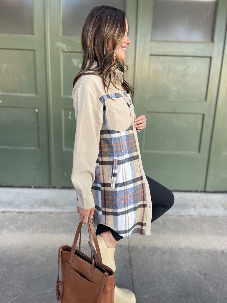 PREORDER: Durham Plaid Jacket for Men & Women - Classic Tartan Design in 2 Colors (Black/Red) | Perfect for Fall Fashion, Outdoor Activities & Office Wear