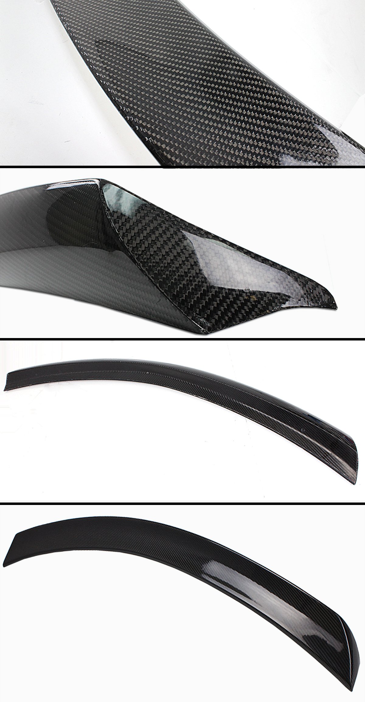 Carbon Fiber V-Style High Kick Trunk Spoiler for 2011-2015 Mercedes-Benz W204 C-Class Coupe - Lightweight & Aerodynamic - Perfect for Car Enthusiasts & Performance Upgrades