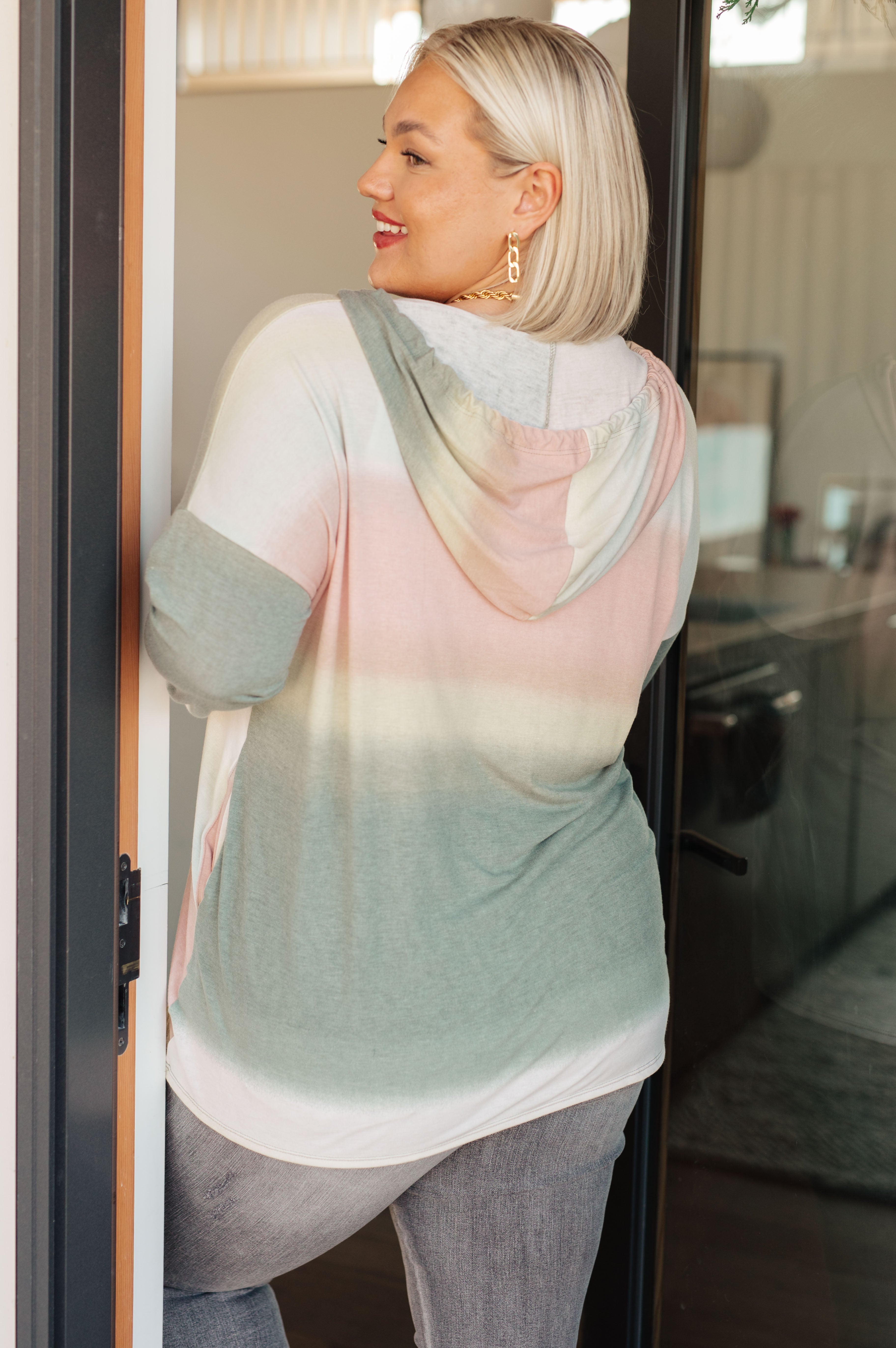 Hazy Horizon Ombre Hoodie for Women & Men - Trendy Gradient Pullover Sweatshirt for Casual Wear, Street Style & Loungewear