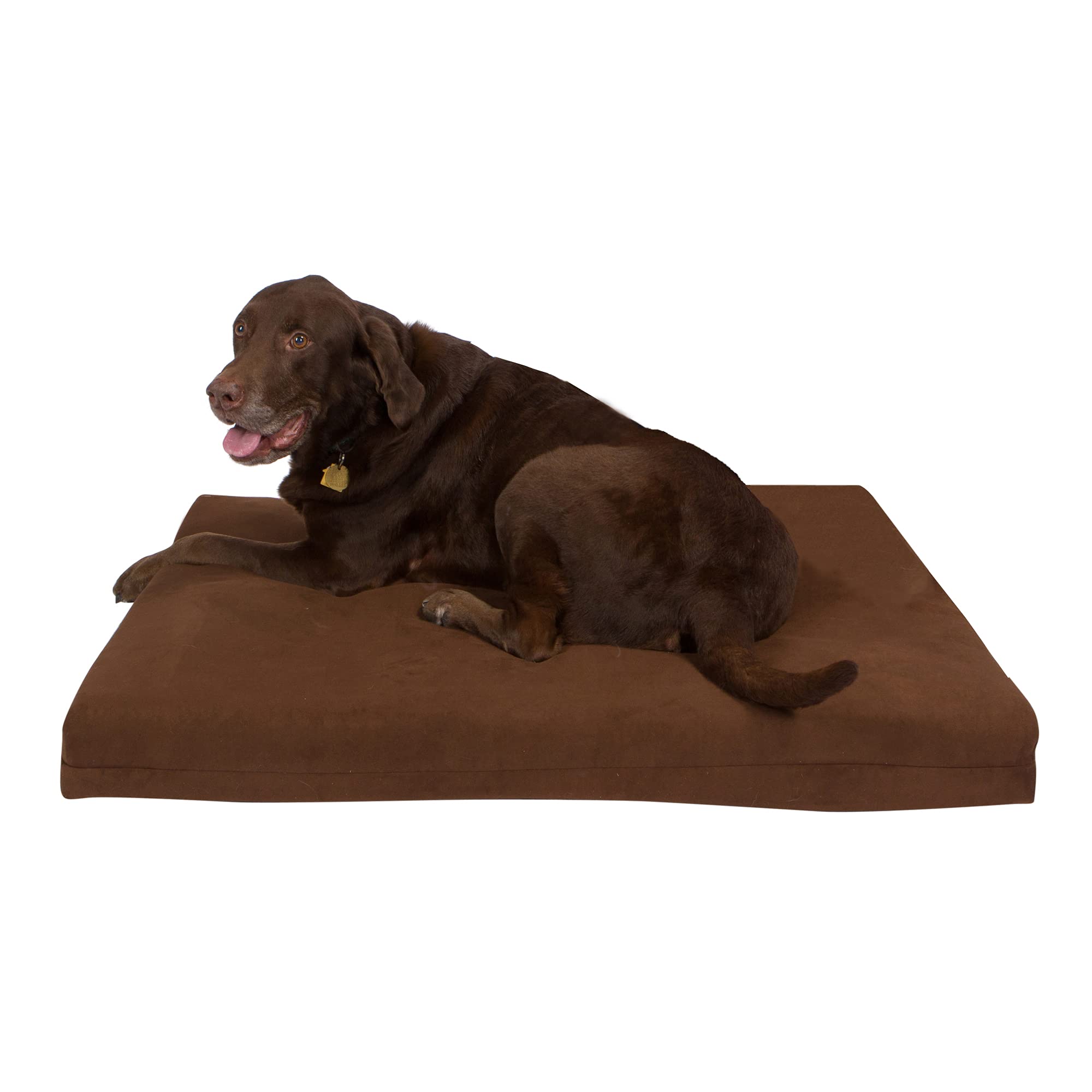 Orthopedic Dog Bed with Gel Memory Foam - Washable Pet Bed for Large & Medium Dogs, Removable Cover, Medium Brown - Perfect for Joint Pain Relief & Comfortable Sleeping in Living Room or Bedroom