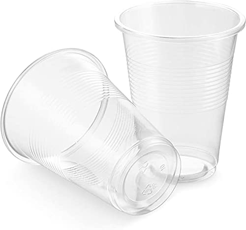 7 Oz Clear Plastic Disposable Drinking Cups - Bulk Pack of 100, BPA-Free Party Cups for Cold Beverages, Perfect for Home, Office, and Outdoor Gatherings