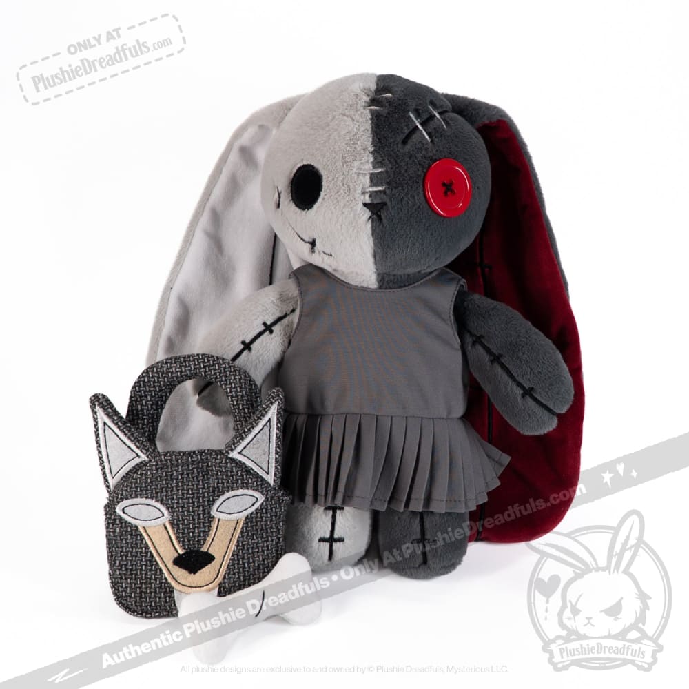 Victorian McGee Little Red Riding Hood Rabbit Plush Stuffed Animal Toy - Cute Collectible Gift for Kids, Nursery Decor, Fairy Tale Themed Room Accessories